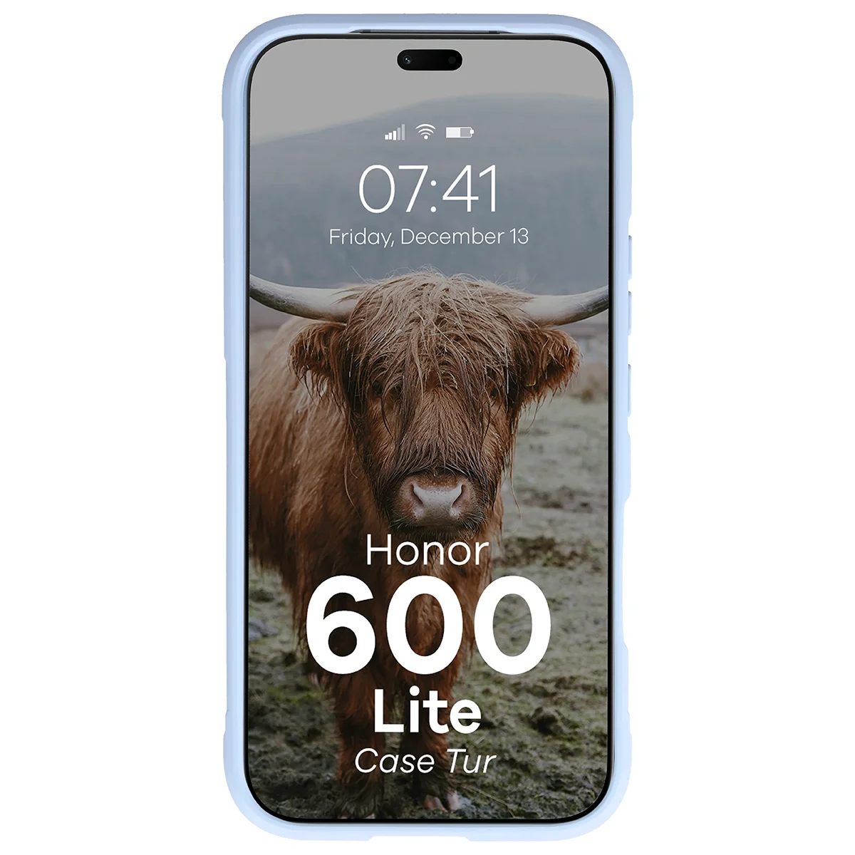 Robuste Handyhülle für Honor 600 Lite 5G, Bizon Case Tur, Hellblau