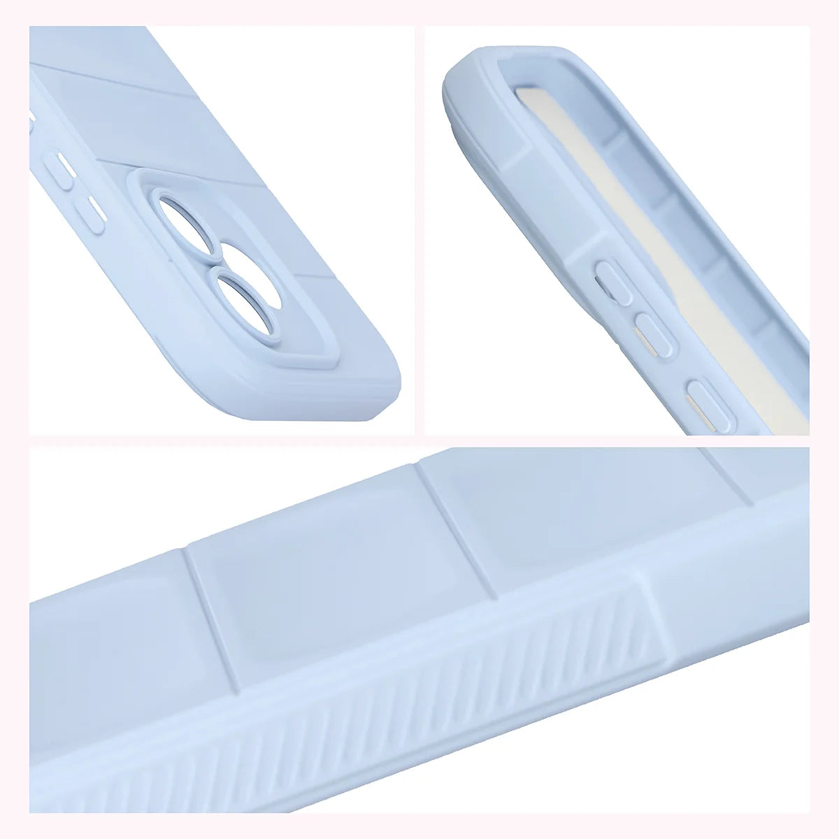 Robuste Handyhülle für Honor 600 Lite 5G, Bizon Case Tur, Hellblau