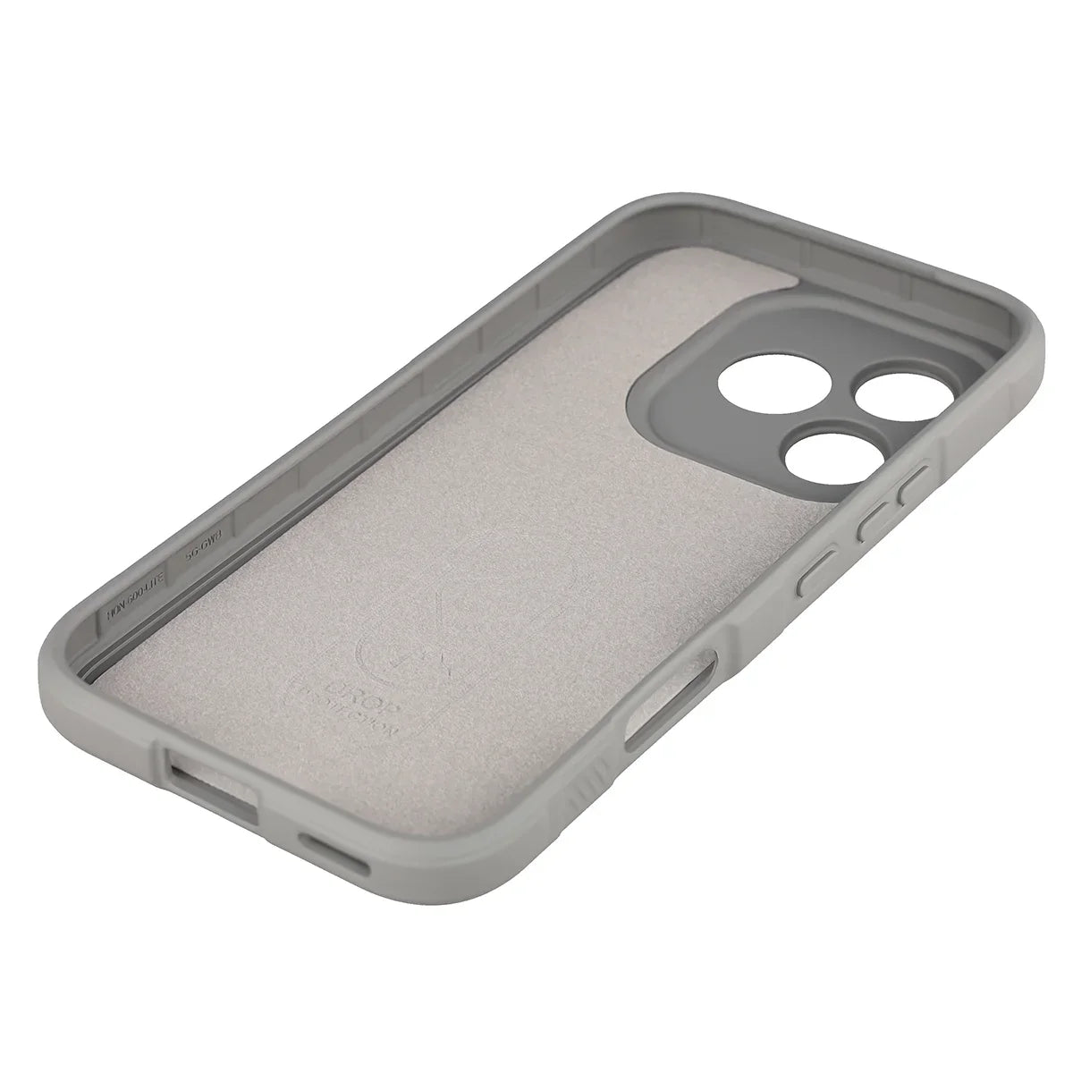 Robuste Handyhülle für Honor 600 Lite 5G, Bizon Case Tur, Hellgrau
