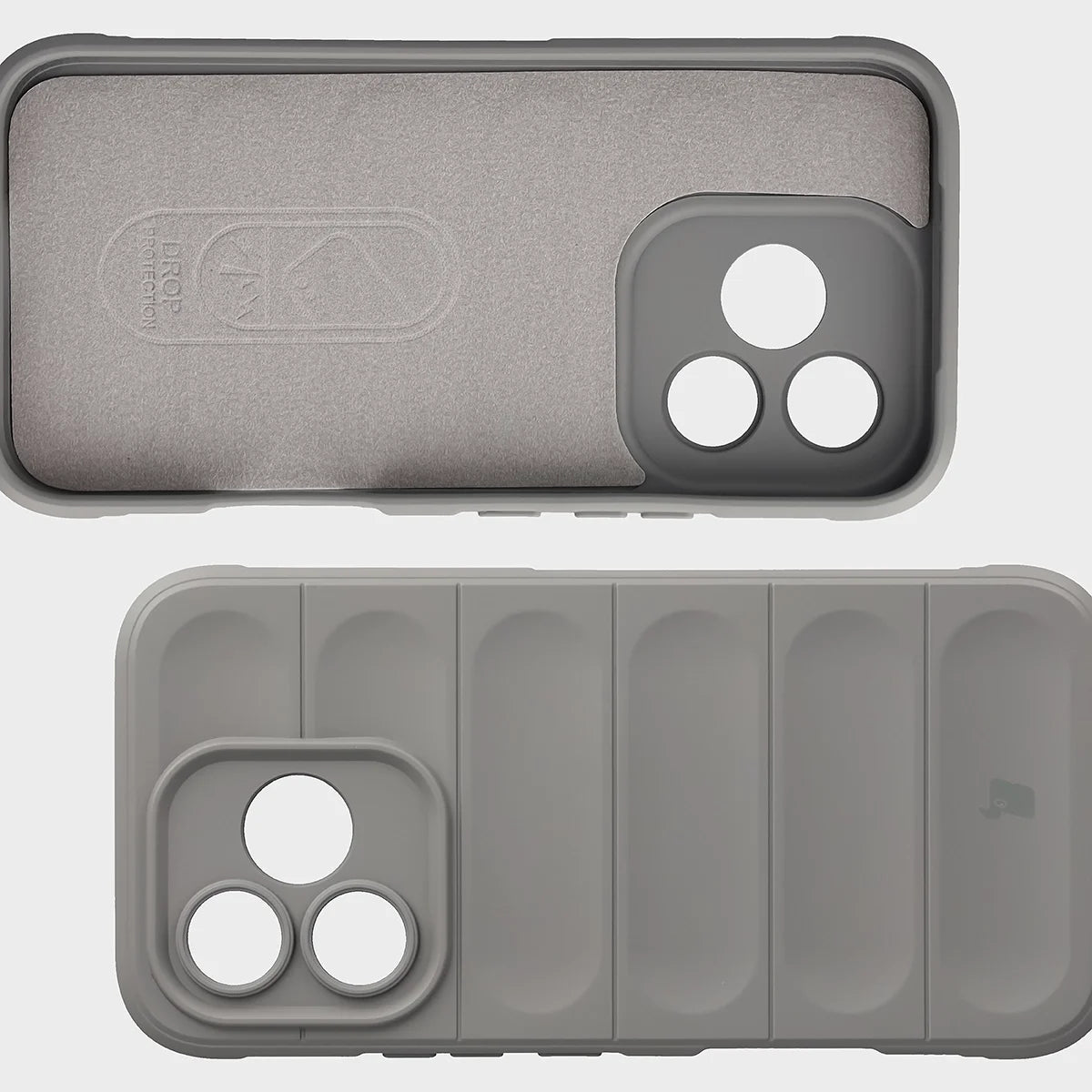 Robuste Handyhülle für Honor 600 Lite 5G, Bizon Case Tur, Hellgrau