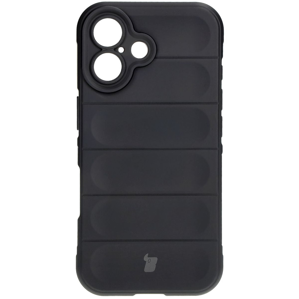 Robuste Handyhülle für iPhone 16, Bizon Case Tur, Schwarz