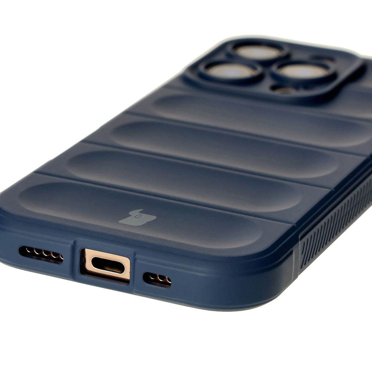 Robuste Handyhülle für iPhone 16 Pro, Bizon Case Tur, Dunkelblau