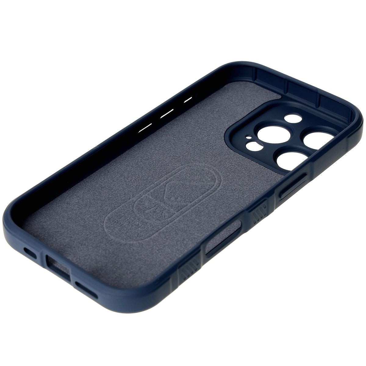 Robuste Handyhülle für iPhone 16 Pro, Bizon Case Tur, Dunkelblau