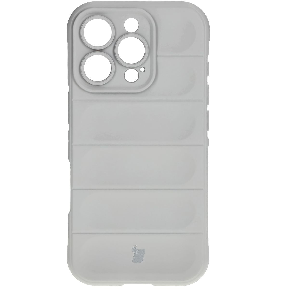 Robuste Handyhülle für iPhone 16 Pro, Bizon Case Tur, Hellgrau