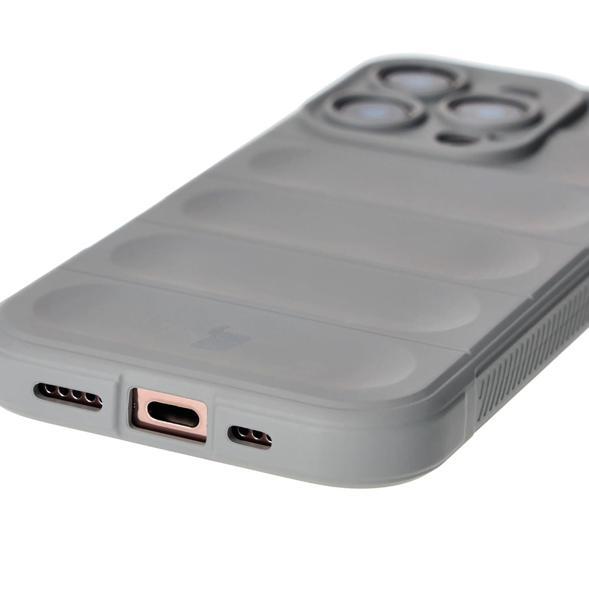 Robuste Handyhülle für iPhone 16 Pro, Bizon Case Tur, Hellgrau