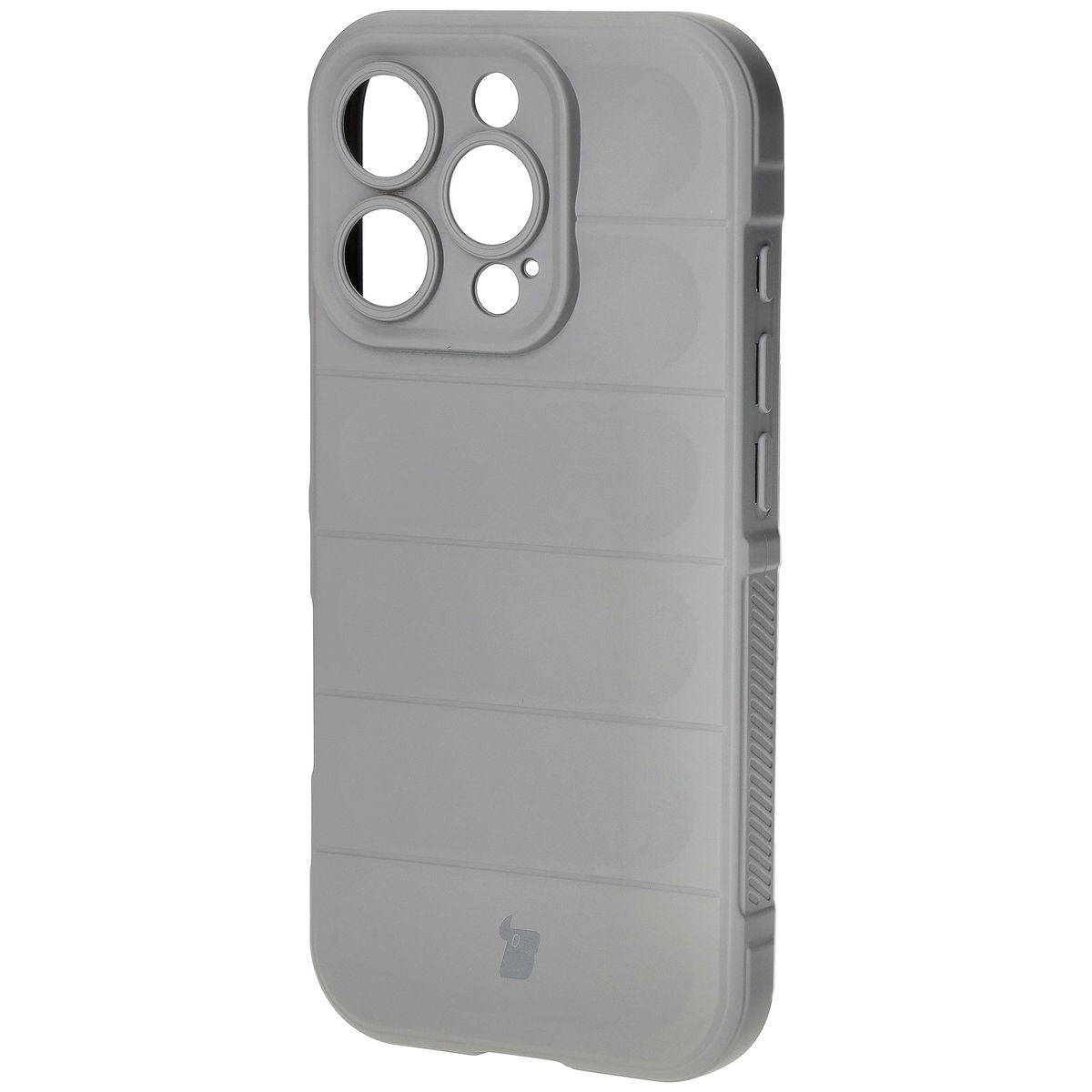 Robuste Handyhülle für iPhone 16 Pro, Bizon Case Tur, Hellgrau