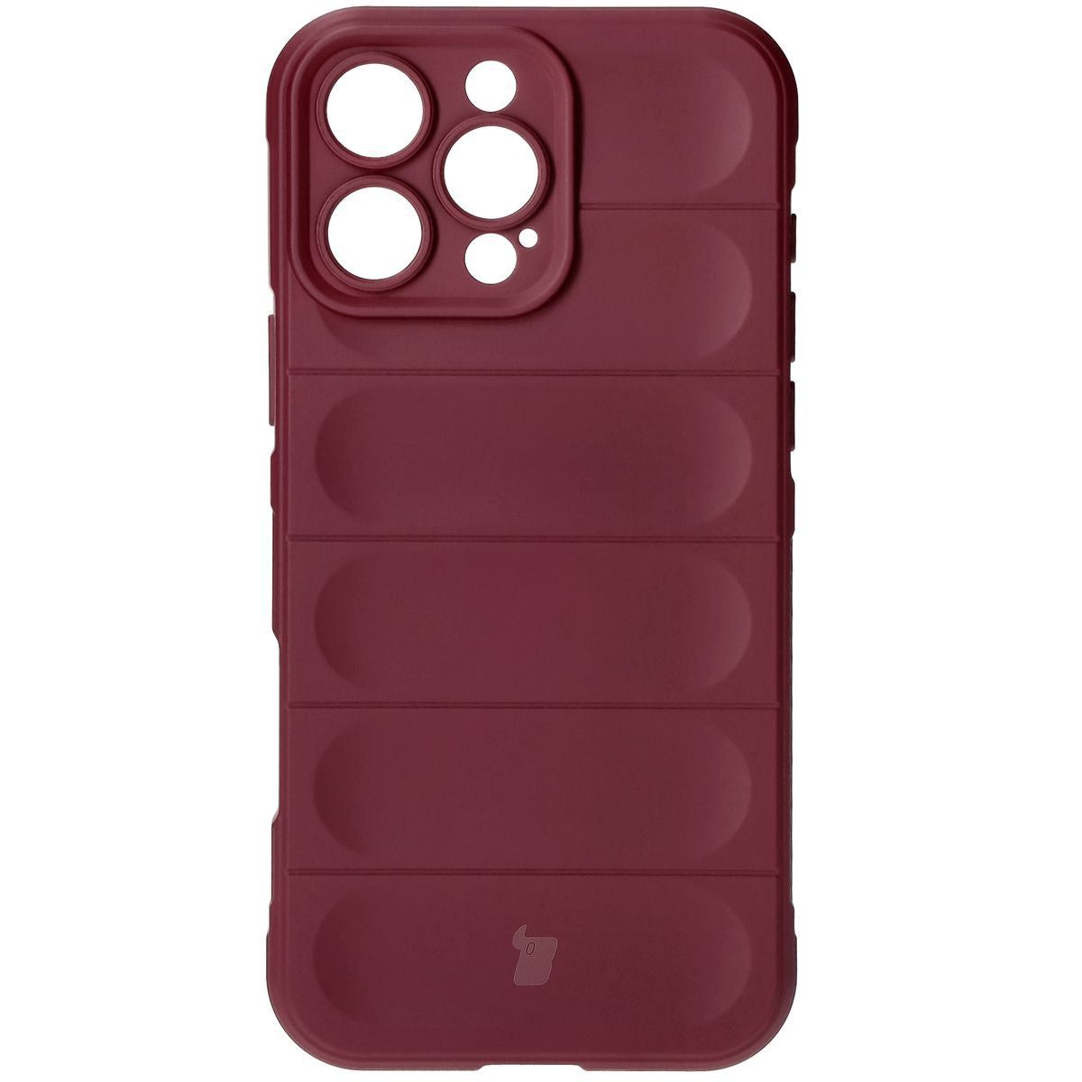 Robuste Handyhülle für iPhone 16 Pro Max, Bizon Case Tur, Burgunderrot