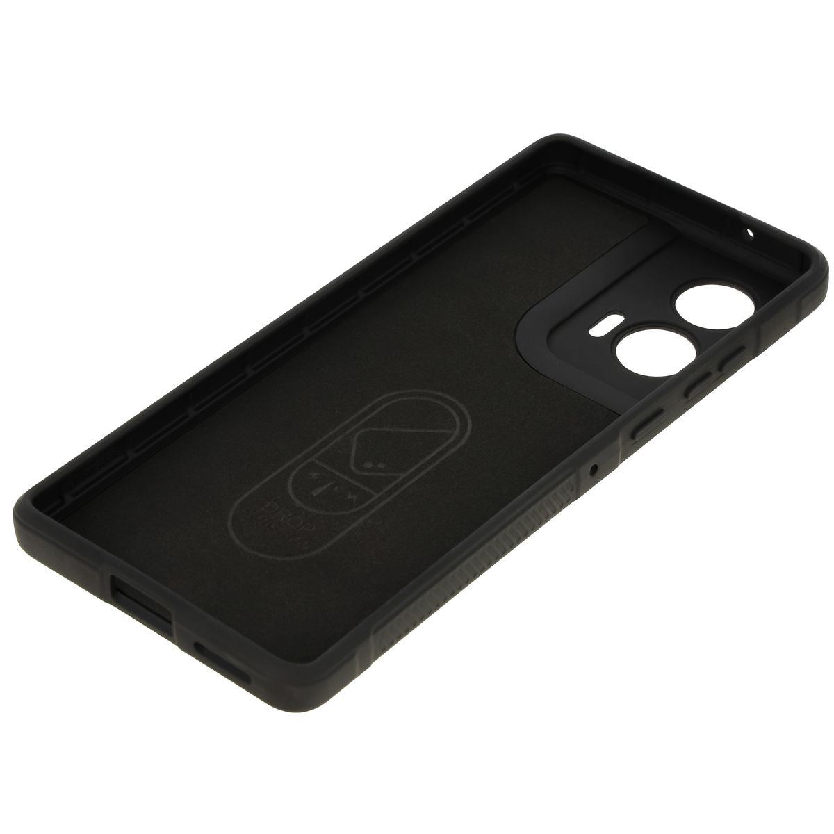 Robuste Handyhülle für Motorola Edge 50 Fusion, Bizon Case Tur, Schwarz