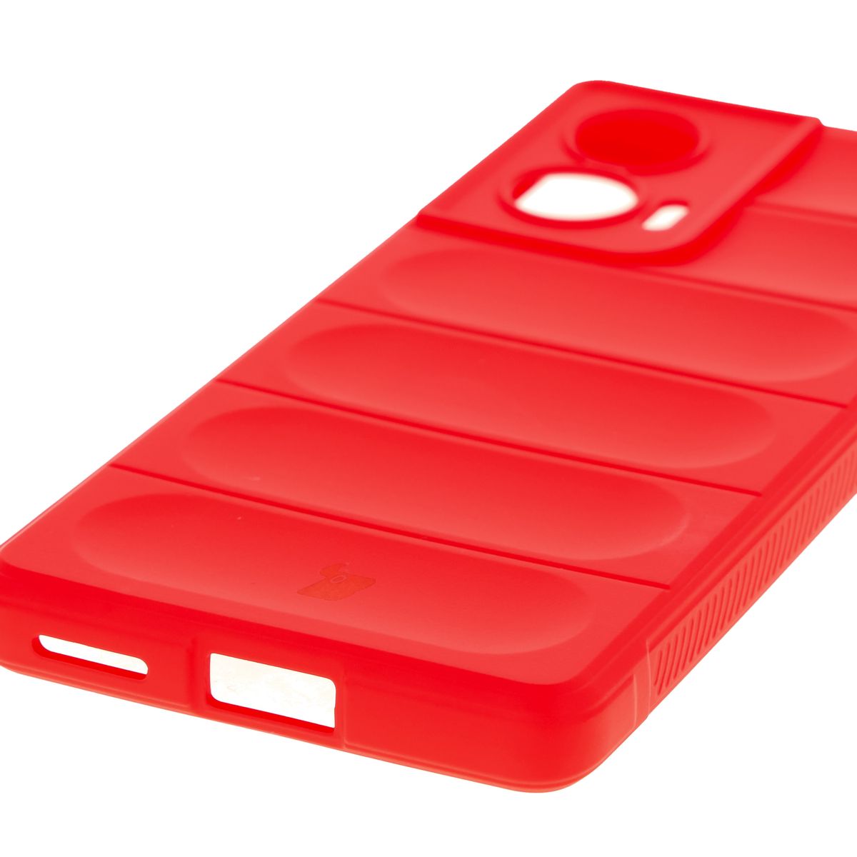 Robuste Handyhülle für Motorola Edge 50 Fusion, Bizon Case Tur, Rot