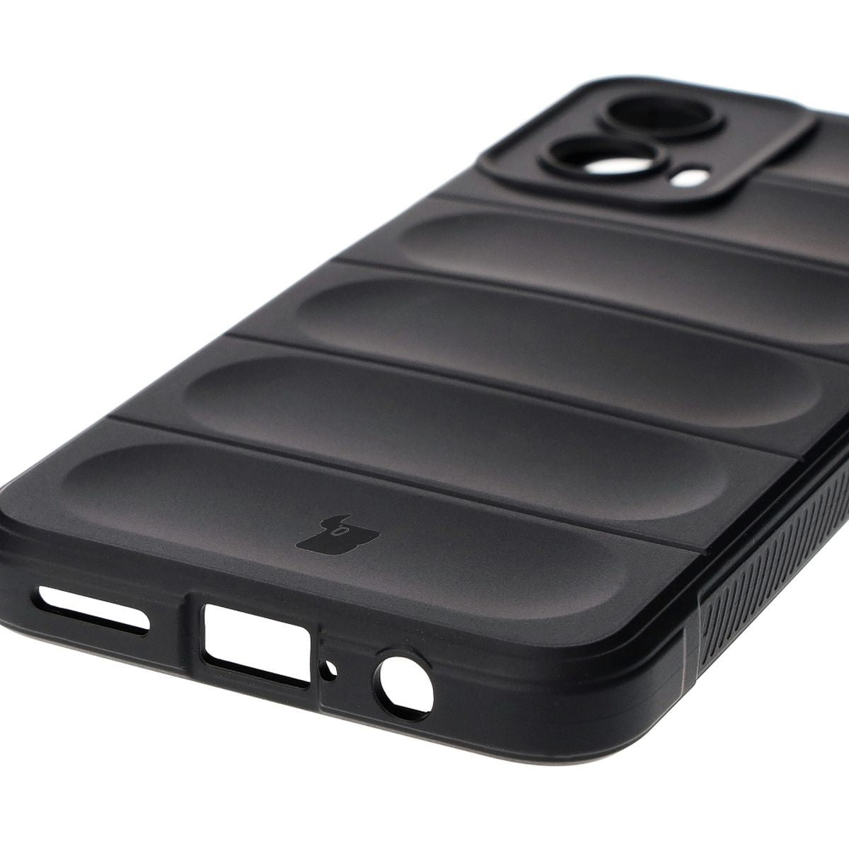 Robuste Schutzhülle für Motorola Moto G34 5G, Bizon Case Tur, Schwarz