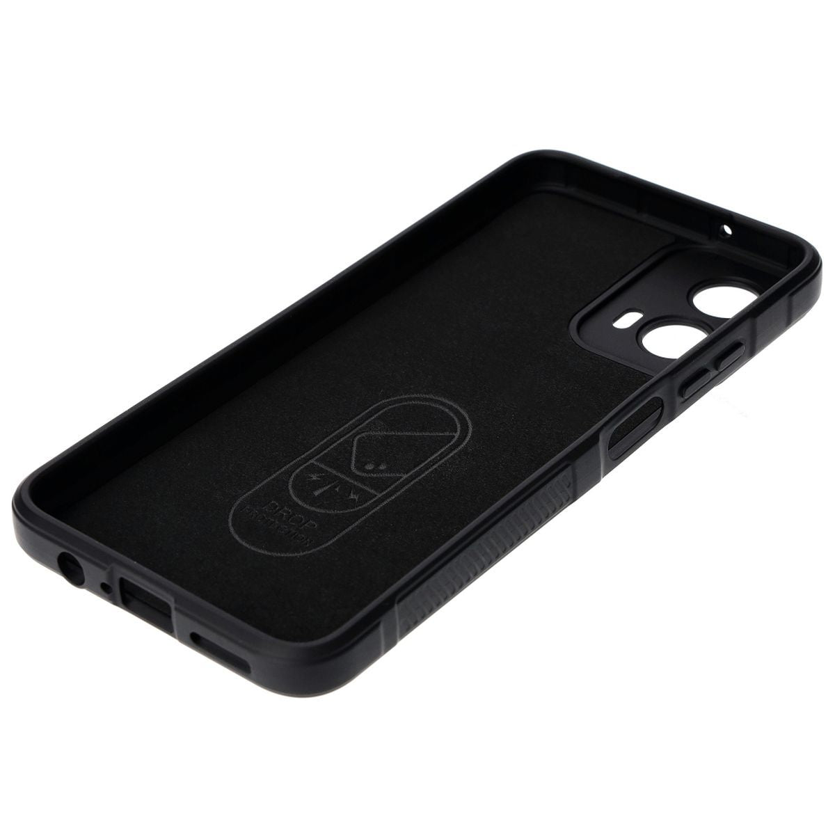 Robuste Schutzhülle für Motorola Moto G34 5G, Bizon Case Tur, Schwarz