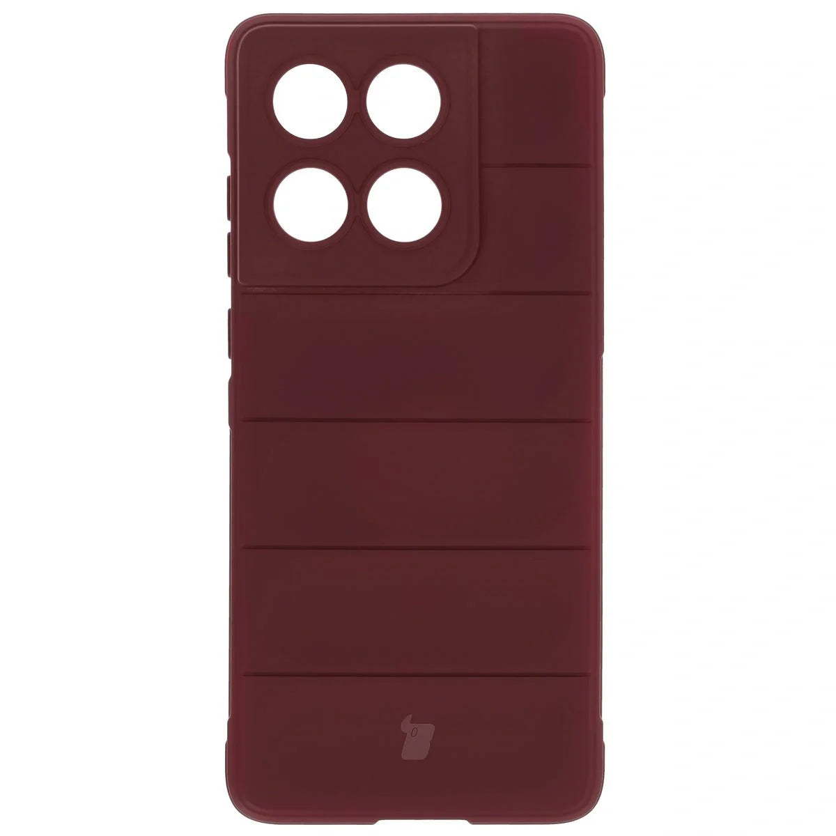Robuste Handyhülle für Motorola Edge 60 / 60 Fusion, Bizon Case Tur, Burgunderrot