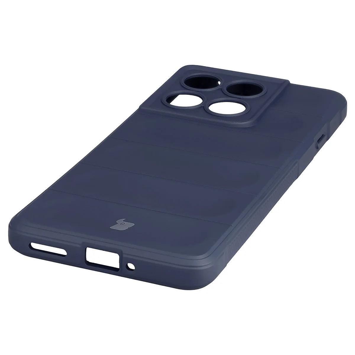 Robuste Handyhülle für Motorola Edge 60 Pro, Bizon Case Tur, Dunkelblau