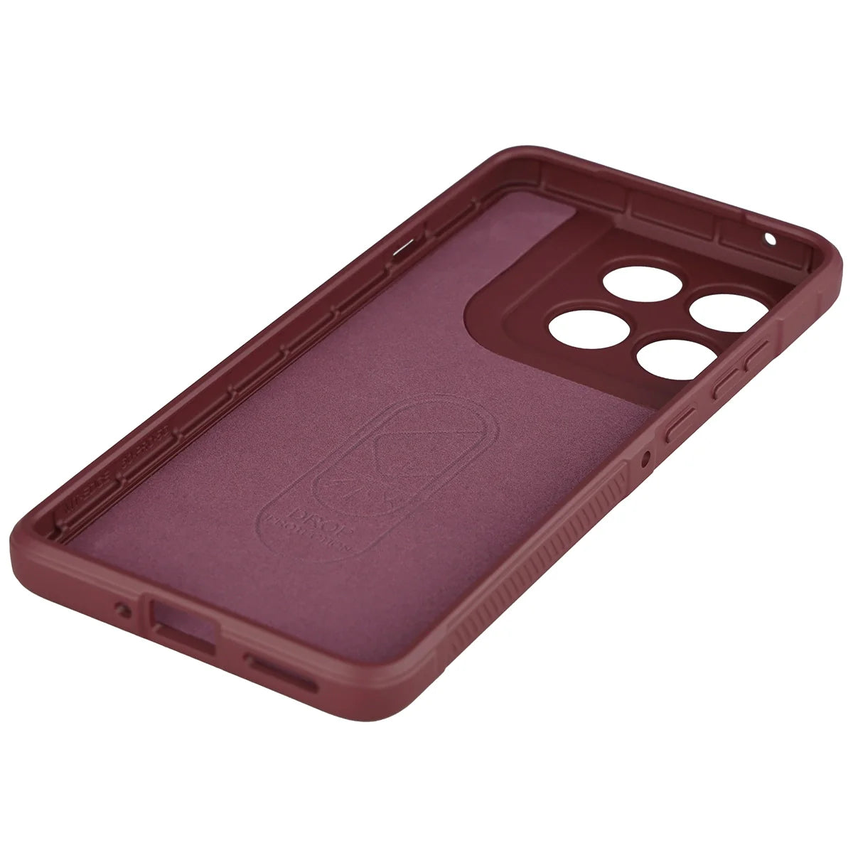 Robuste Handyhülle für Motorola Edge 60 Pro, Bizon Case Tur, Burgunderrot