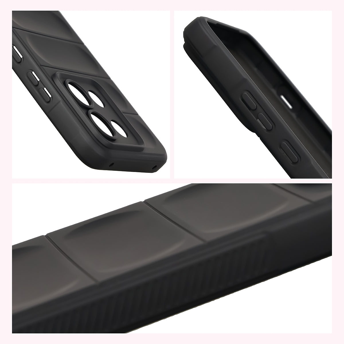 Robuste Handyhülle für Motorola Edge 70 Max, Bizon Case Tur, Schwarz (7/8)