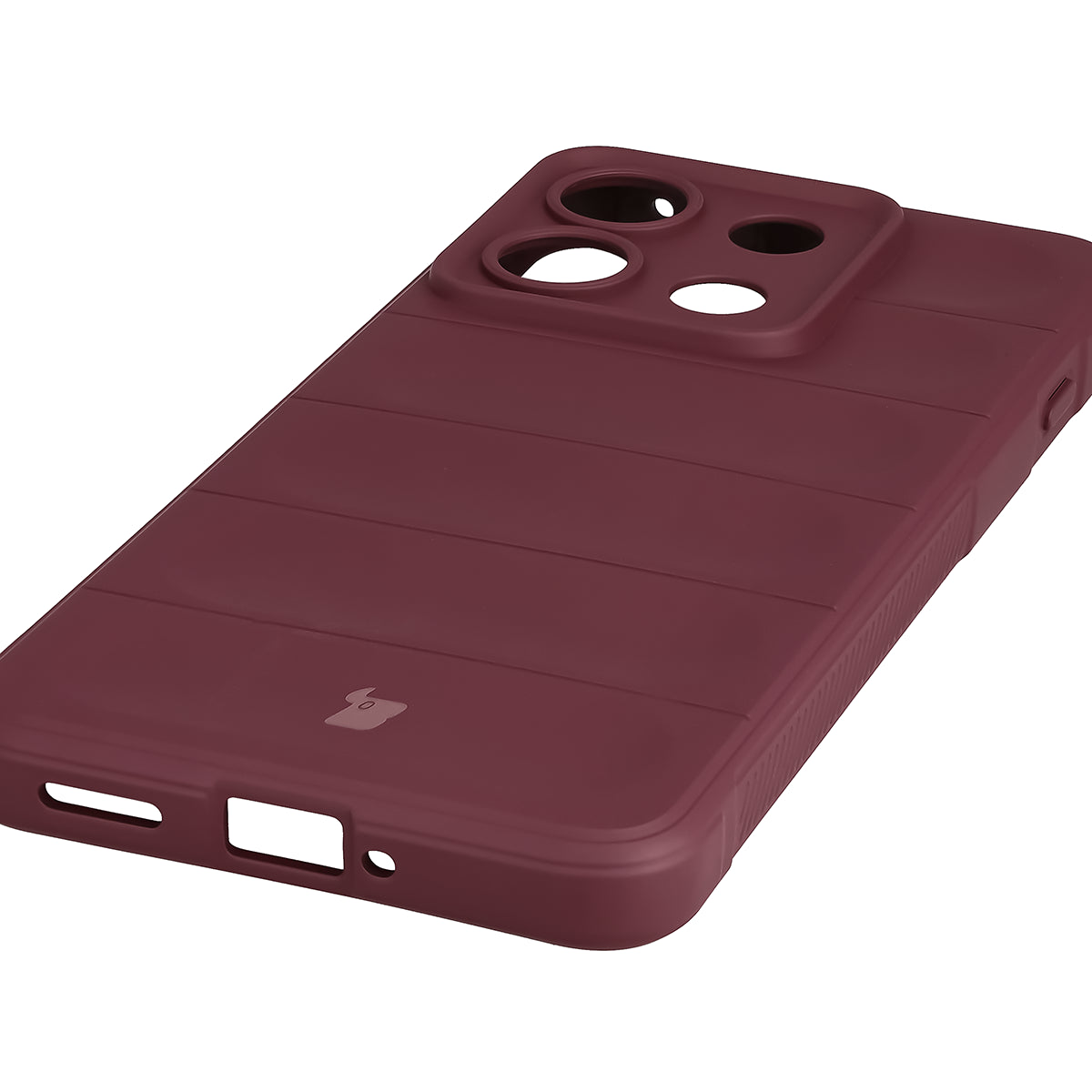 Robuste Handyhülle für Motorola Edge 70 Max, Bizon Case Tur, Burgunderrot (3/8)
