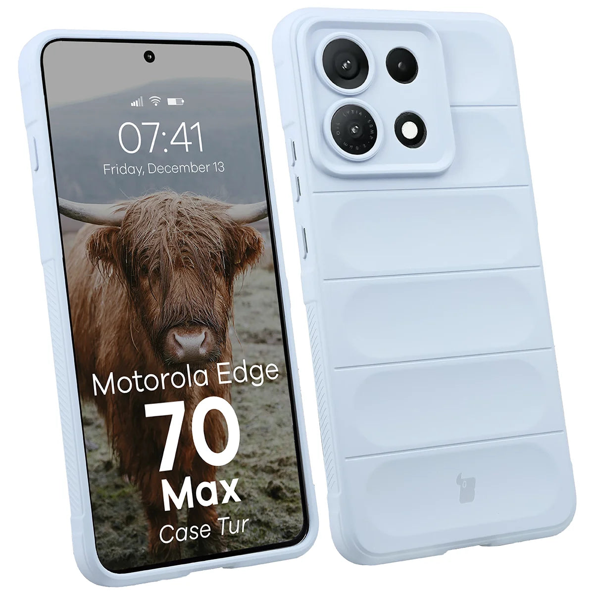 Robuste Handyhülle für Motorola Edge 70 Max, Bizon Case Tur, Hellblau (1/8)