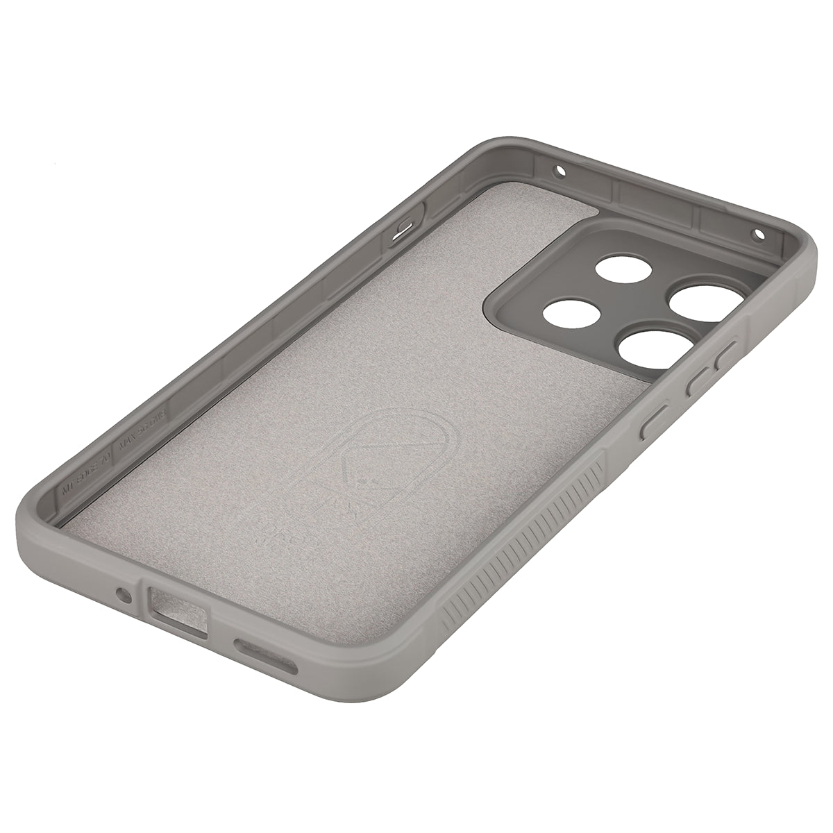 Robuste Handyhülle für Motorola Edge 70 Max, Bizon Case Tur, Hellgrau (4/8)