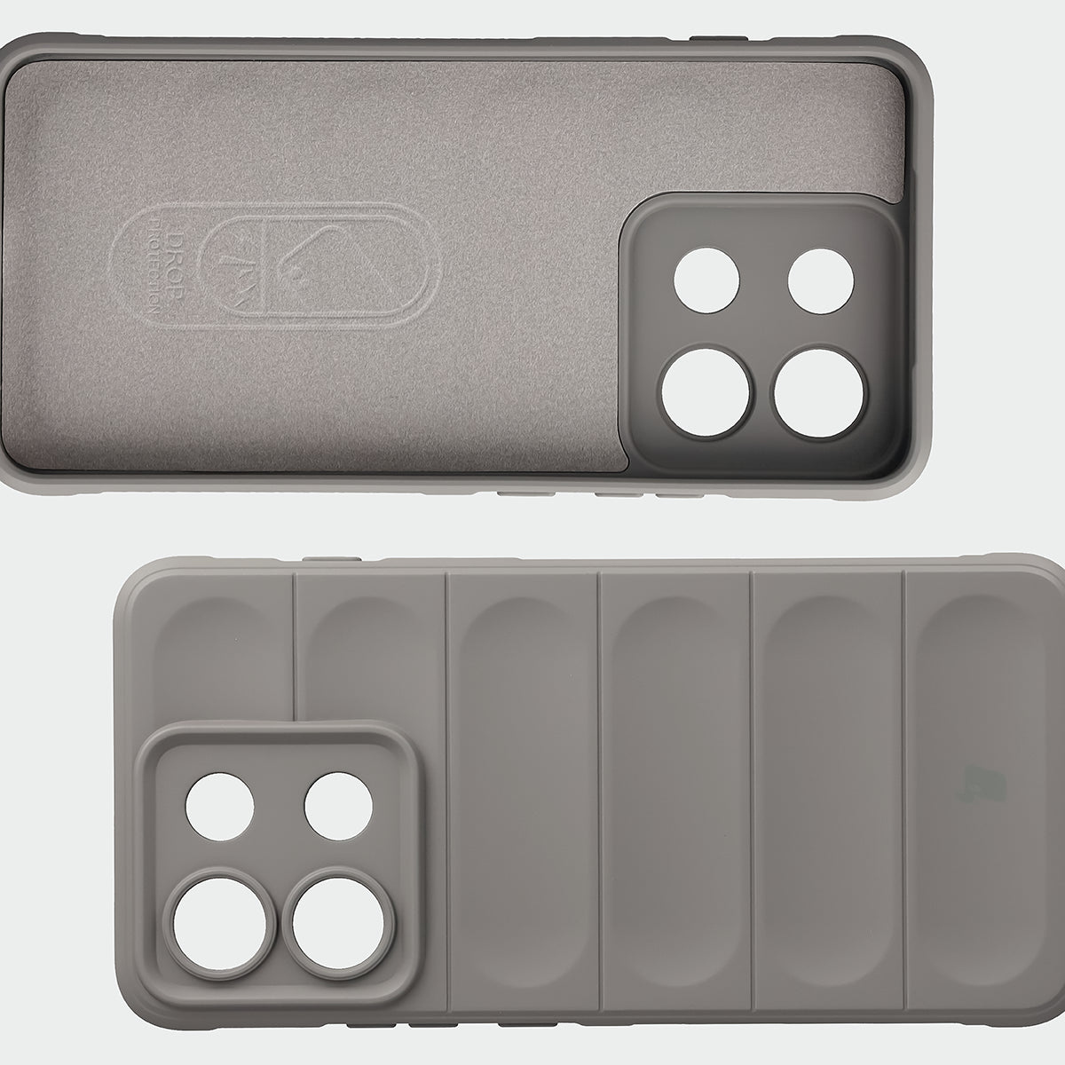 Robuste Handyhülle für Motorola Edge 70 Max, Bizon Case Tur, Hellgrau (6/8)