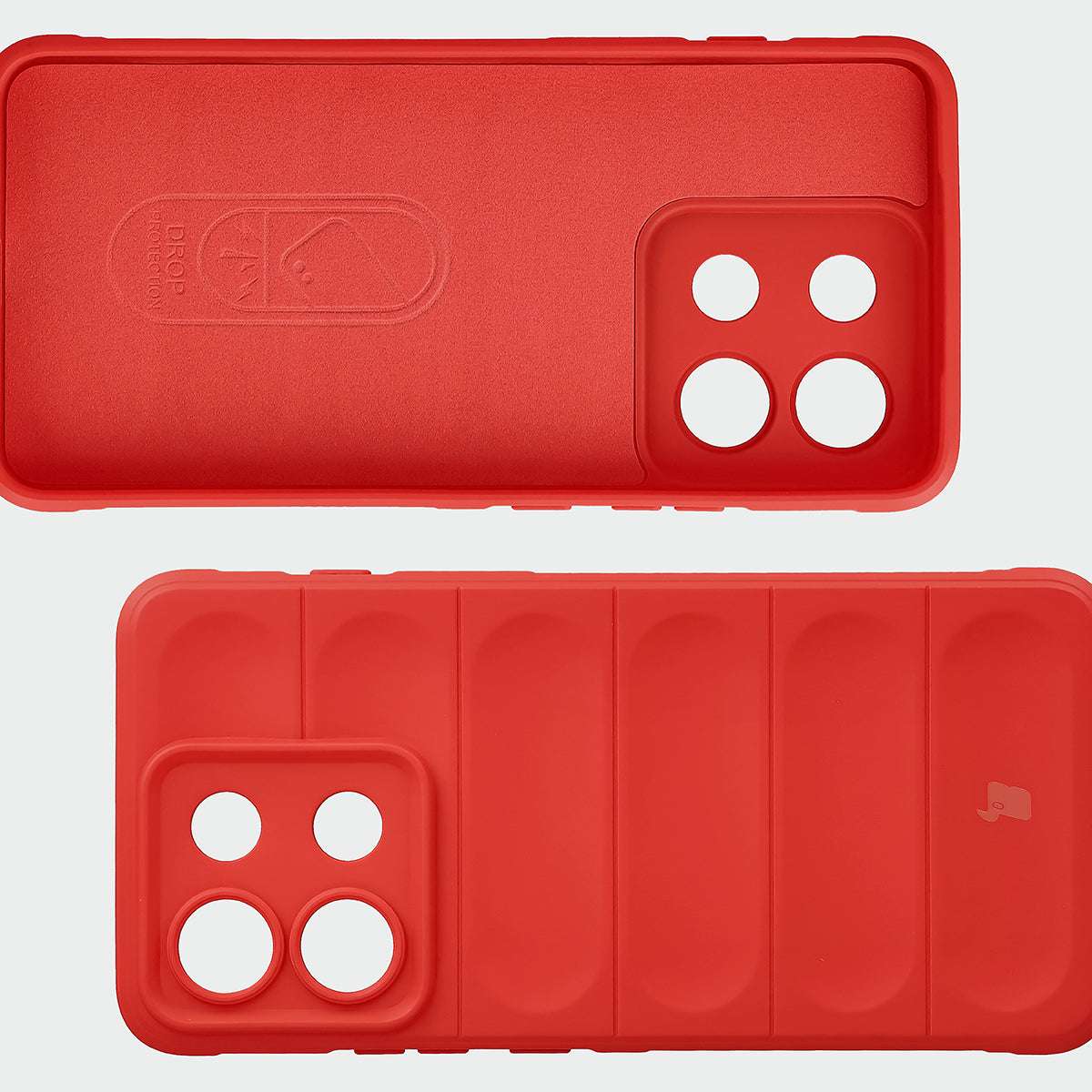 Robuste Handyhülle für Motorola Edge 70 Max, Bizon Case Tur, Rot (6/8)