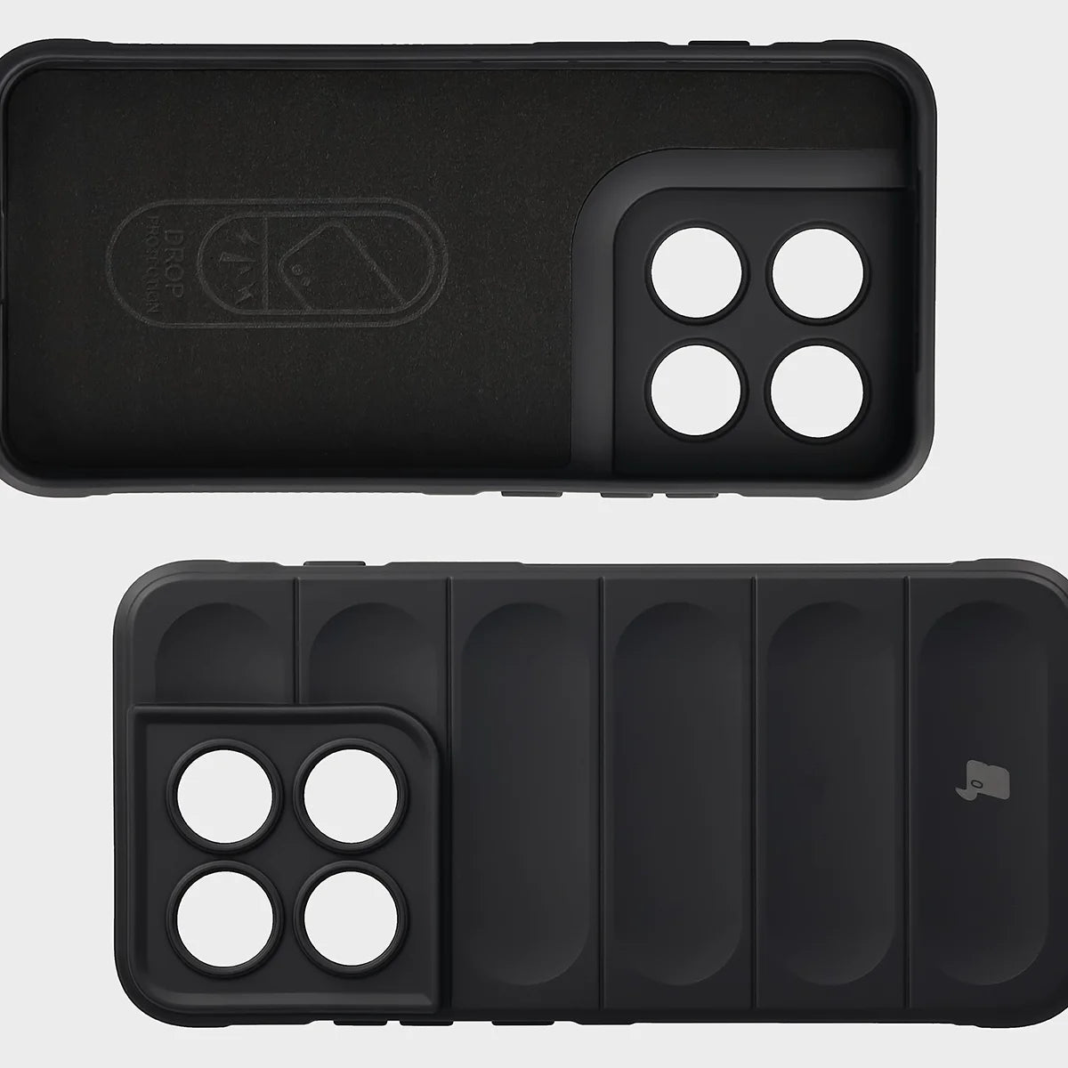 Robuste Handyhülle für Motorola Edge 70 Pro, Bizon Case Tur, Schwarz