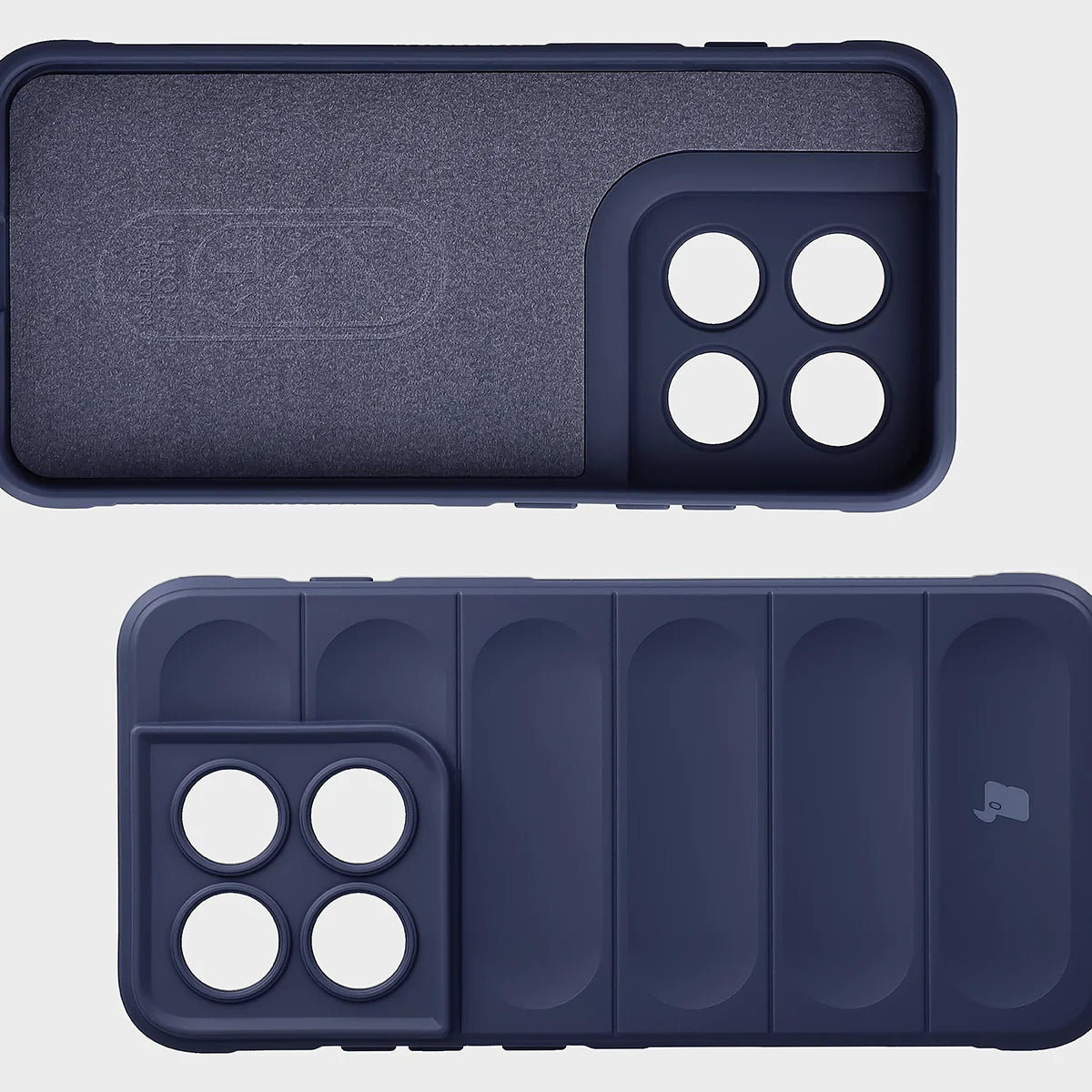 Robuste Handyhülle für Motorola Edge 70 Pro, Bizon Case Tur, Dunkelblau