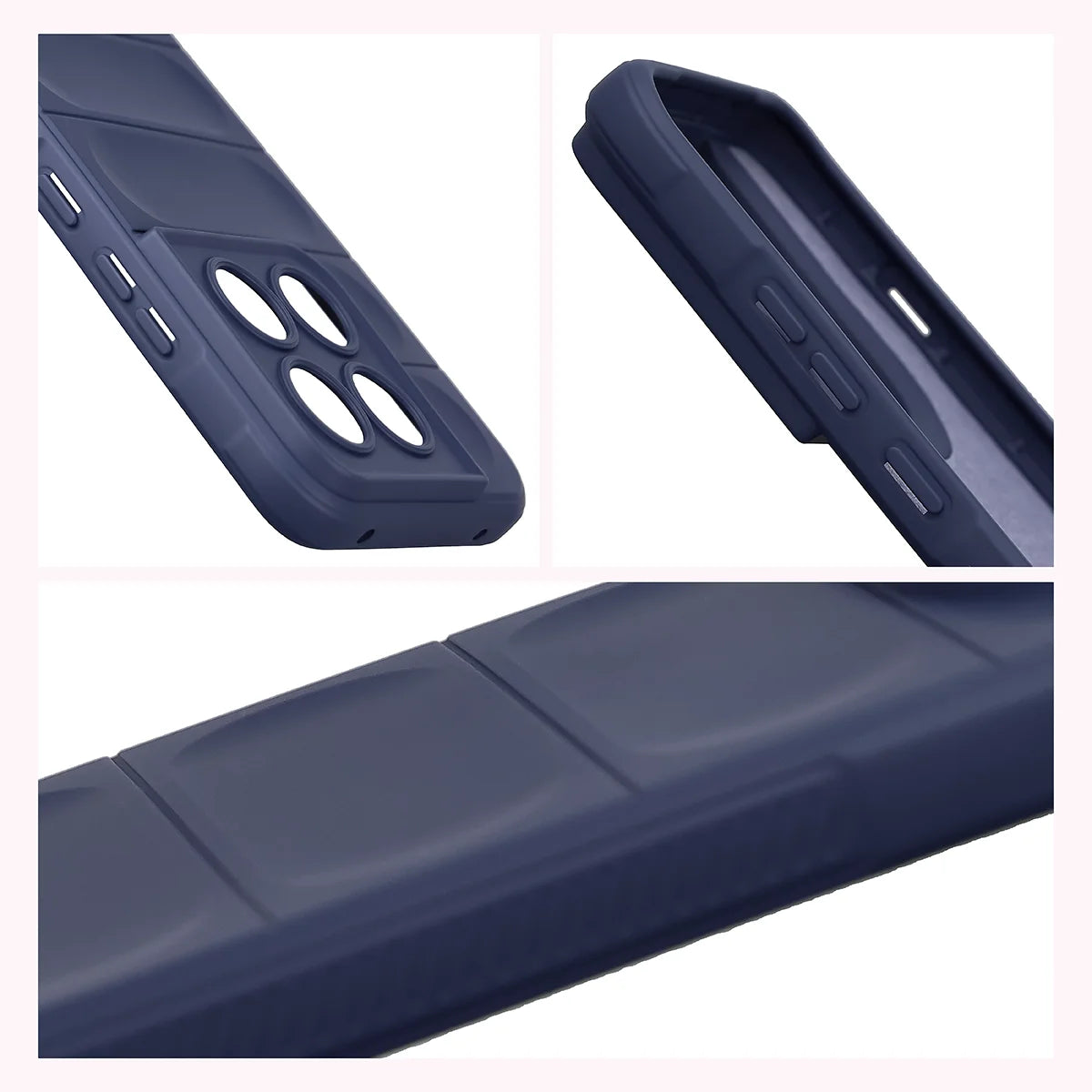 Robuste Handyhülle für Motorola Edge 70 Pro, Bizon Case Tur, Dunkelblau