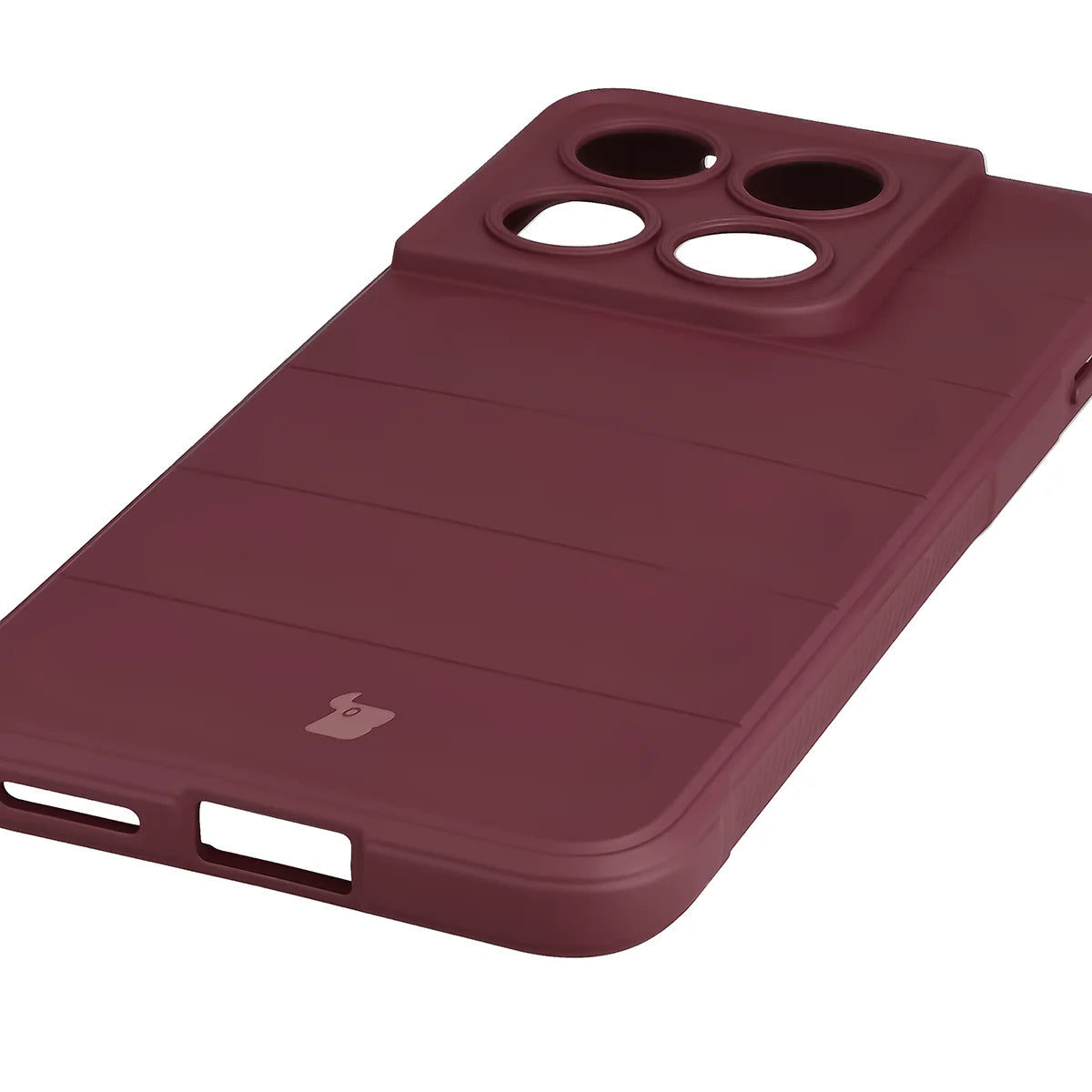 Robuste Handyhülle für Motorola Edge 70 Pro, Bizon Case Tur, Burgunderrot