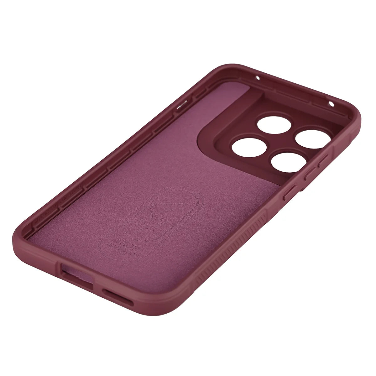 Robuste Handyhülle für Motorola Edge 70 Pro, Bizon Case Tur, Burgunderrot