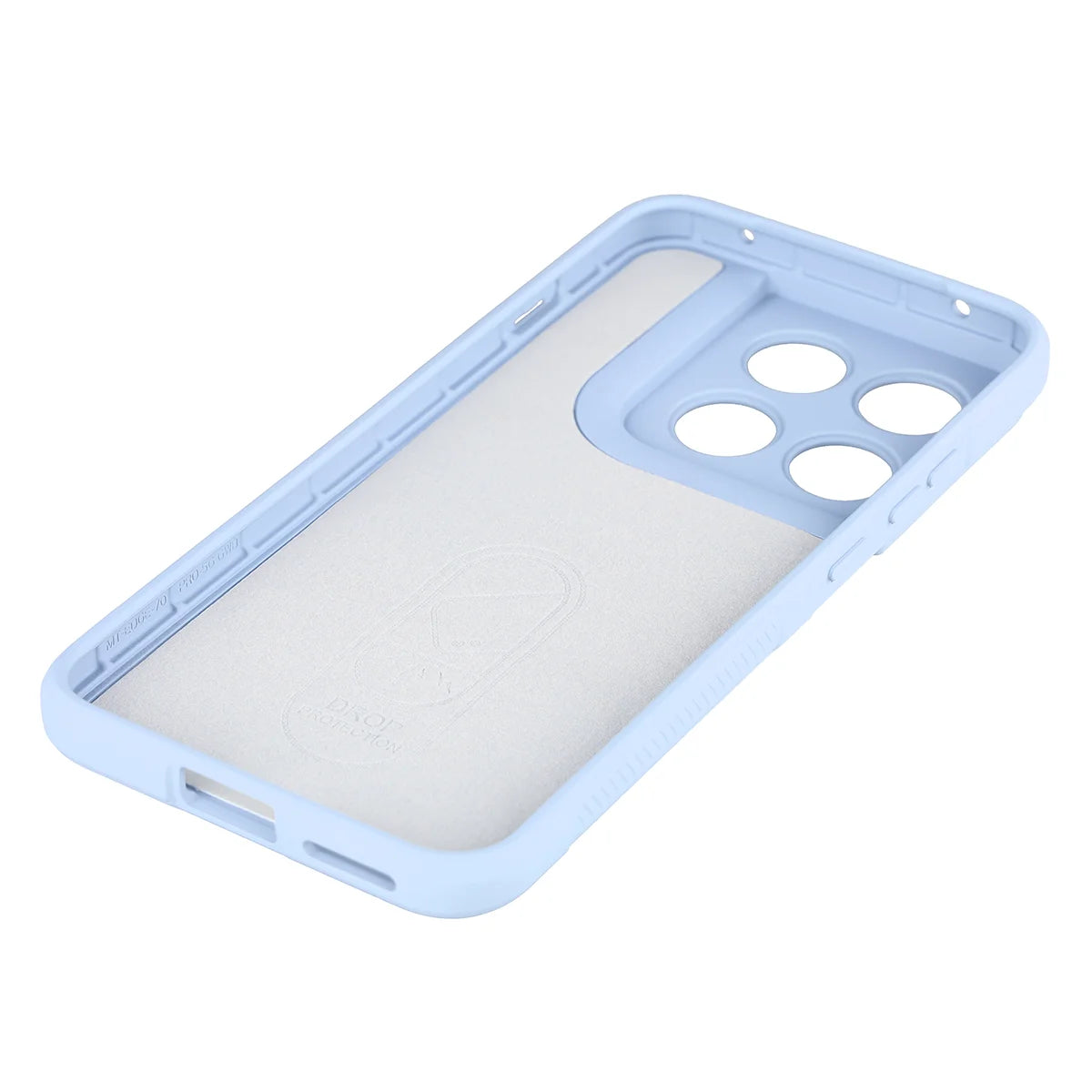 Robuste Handyhülle für Motorola Edge 70 Pro, Bizon Case Tur, Hellblau