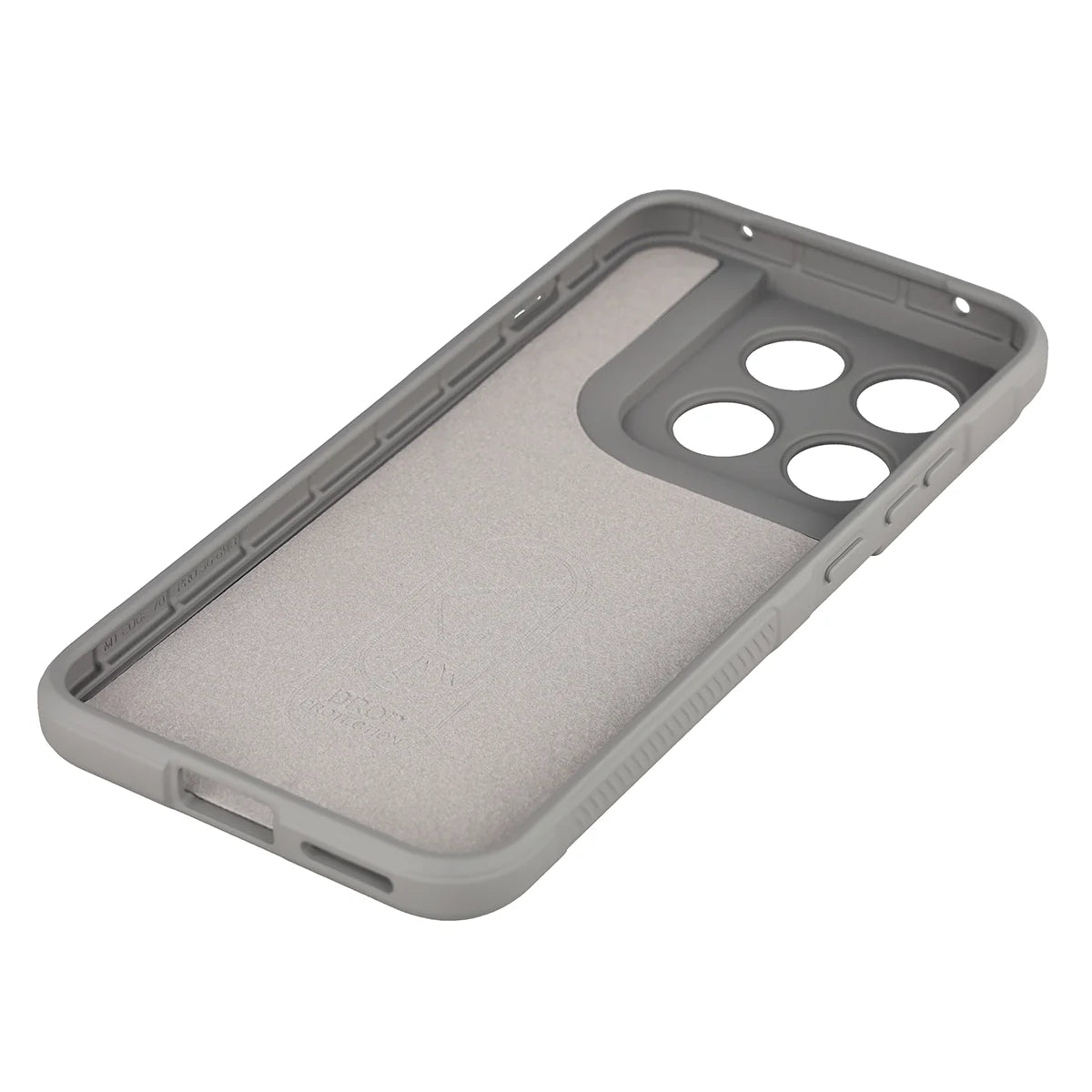Robuste Handyhülle für Motorola Edge 70 Pro, Bizon Case Tur, Hellgrau
