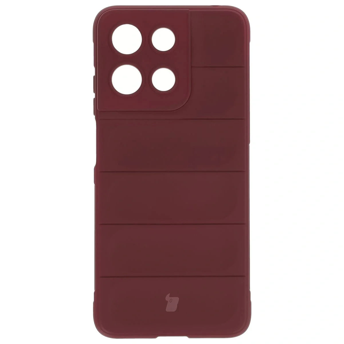 Robuste Handyhülle für Motorola Moto G17 / G17 Power / G15 / G15 Power, Bizon Case Tur, Burgunderrot