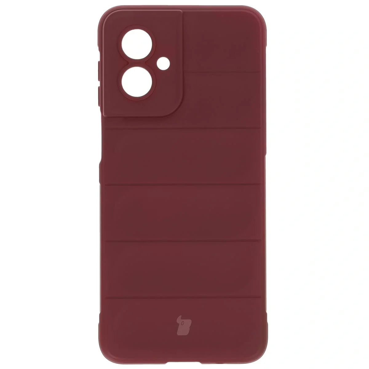 Robuste Handyhülle für Motorola Moto G55 5G, Bizon Case Tur, Burgunderrot
