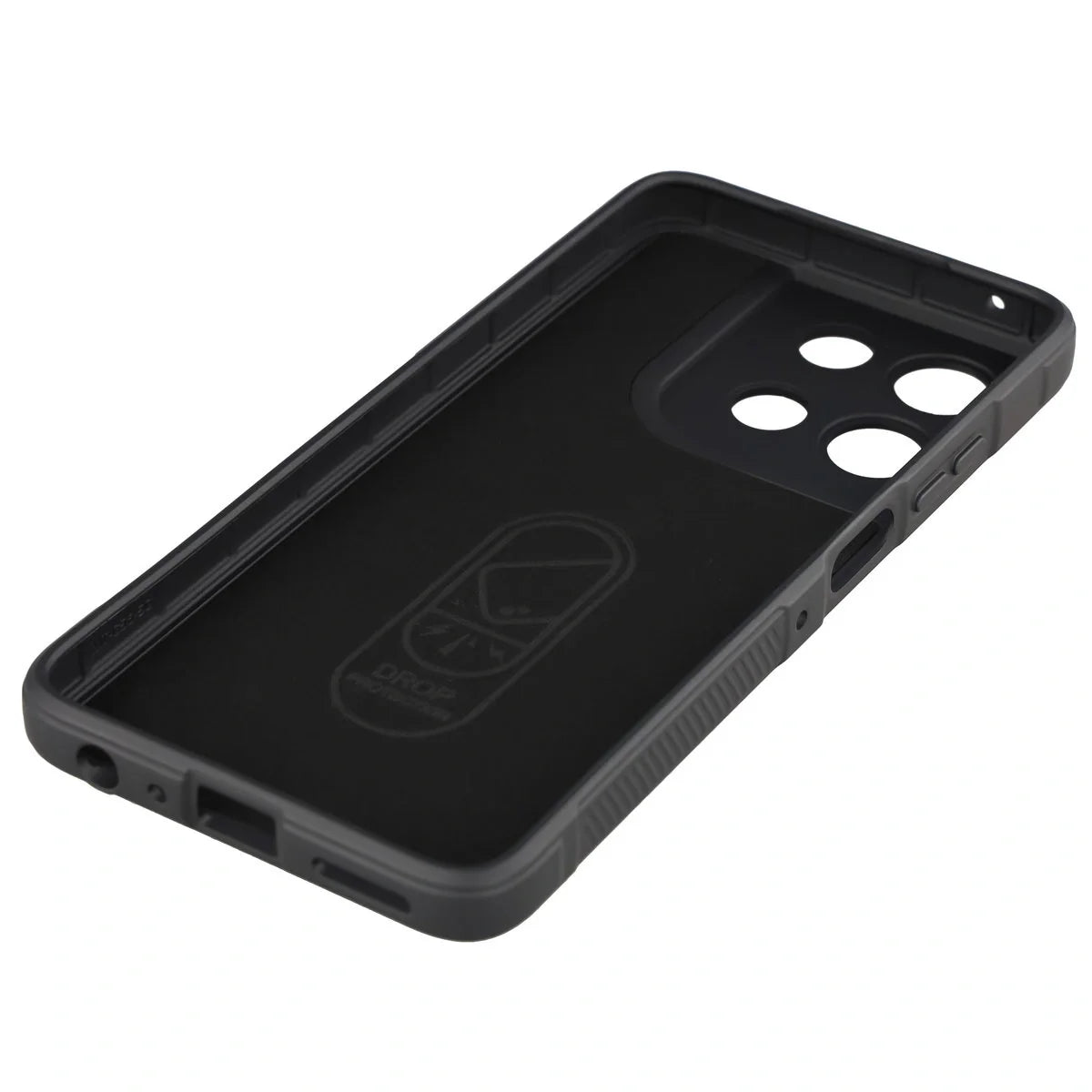 Robuste Handyhülle für Motorola Moto G56 5G, Bizon Case Tur, Schwarz