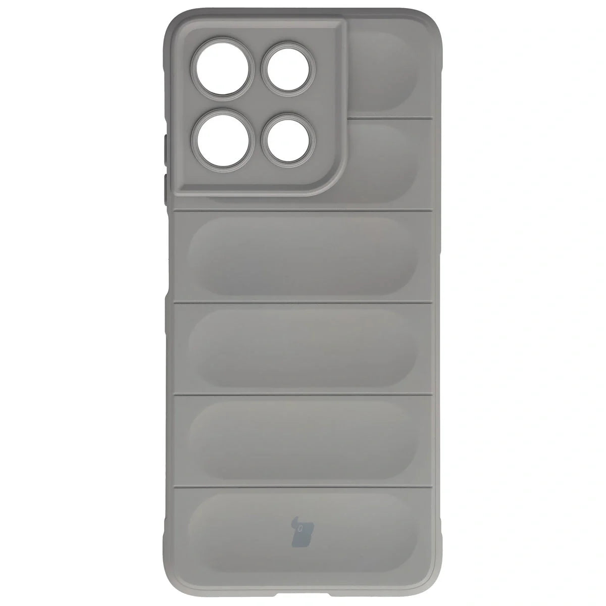 Robuste Handyhülle für Motorola Moto G56 5G, Bizon Case Tur, Hellgrau