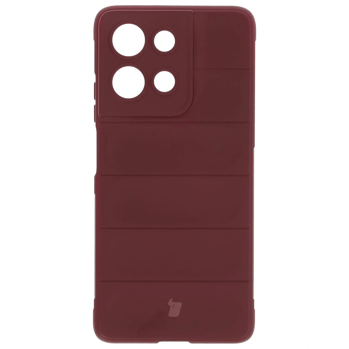 Robuste Handyhülle für Motorola Moto G75 5G, Bizon Case Tur, Burgunderrot