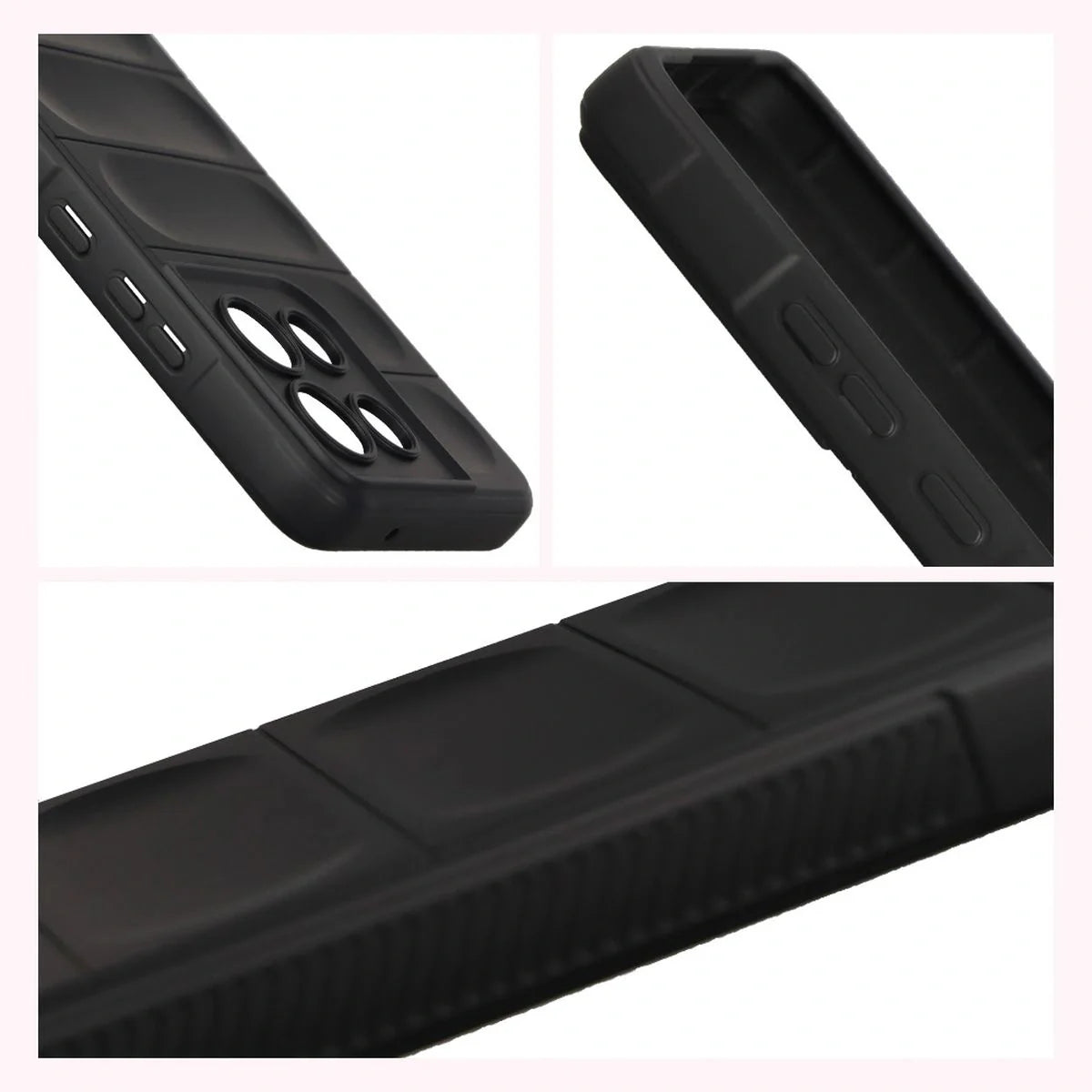 Robuste Handyhülle für Motorola Moto G86 Power 5G, Bizon Case Tur, Schwarz