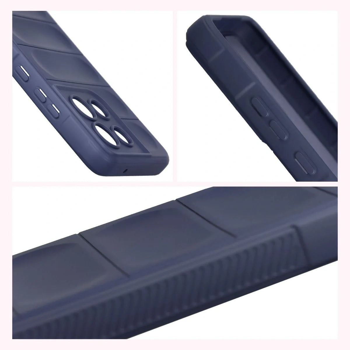 Robuste Handyhülle für Motorola Moto G86 5G / G86 Power 5G, Bizon Case Tur, Dunkelblau