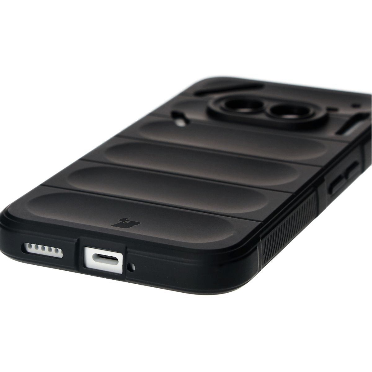 Robuste Schutzhülle für Nothing Phone (2a) / (2a) Plus, Bizon Case Tur, Schwarz