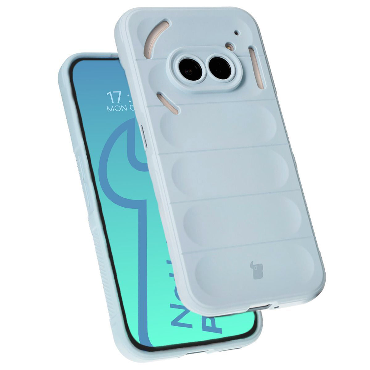 EASSGU TPU Handyhülle Für Nothing Phone (2A) / (2A) Plus – Durchsichtig, Blau-rosa Farbverlauf