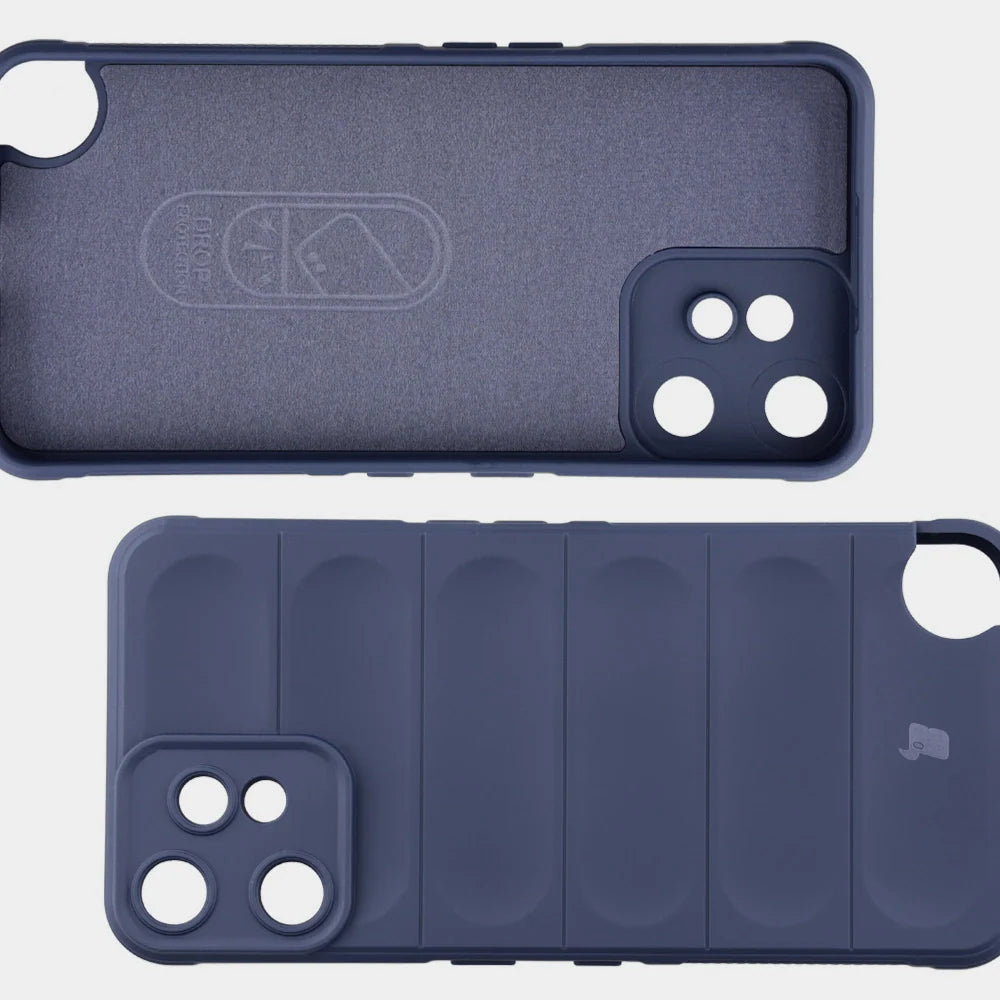 Robuste Handyhülle für Nothing CMF Phone 2 Pro, Bizon Case Tur, Dunkelblau
