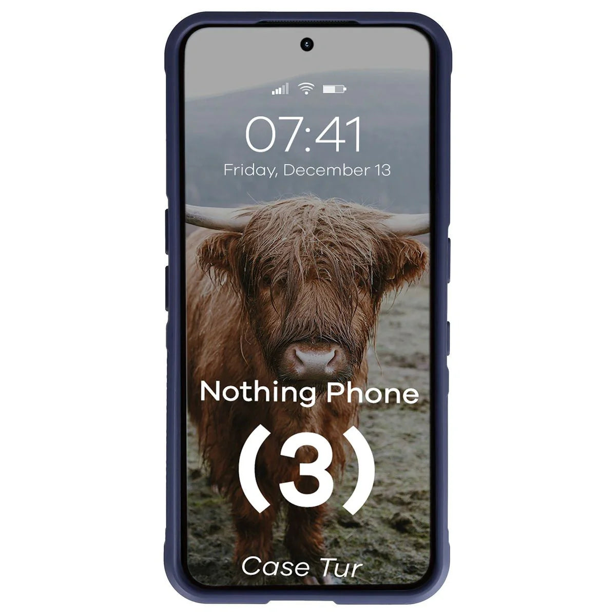 Robuste Handyhülle für Nothing Phone (3), Bizon Case Tur, Dunkelblau