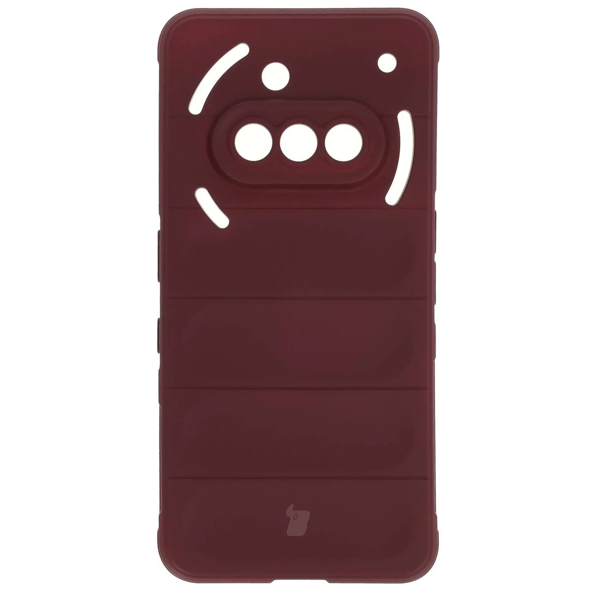 Robuste Handyhülle für Nothing Phone (3a), Bizon Case Tur, Burgunderrot