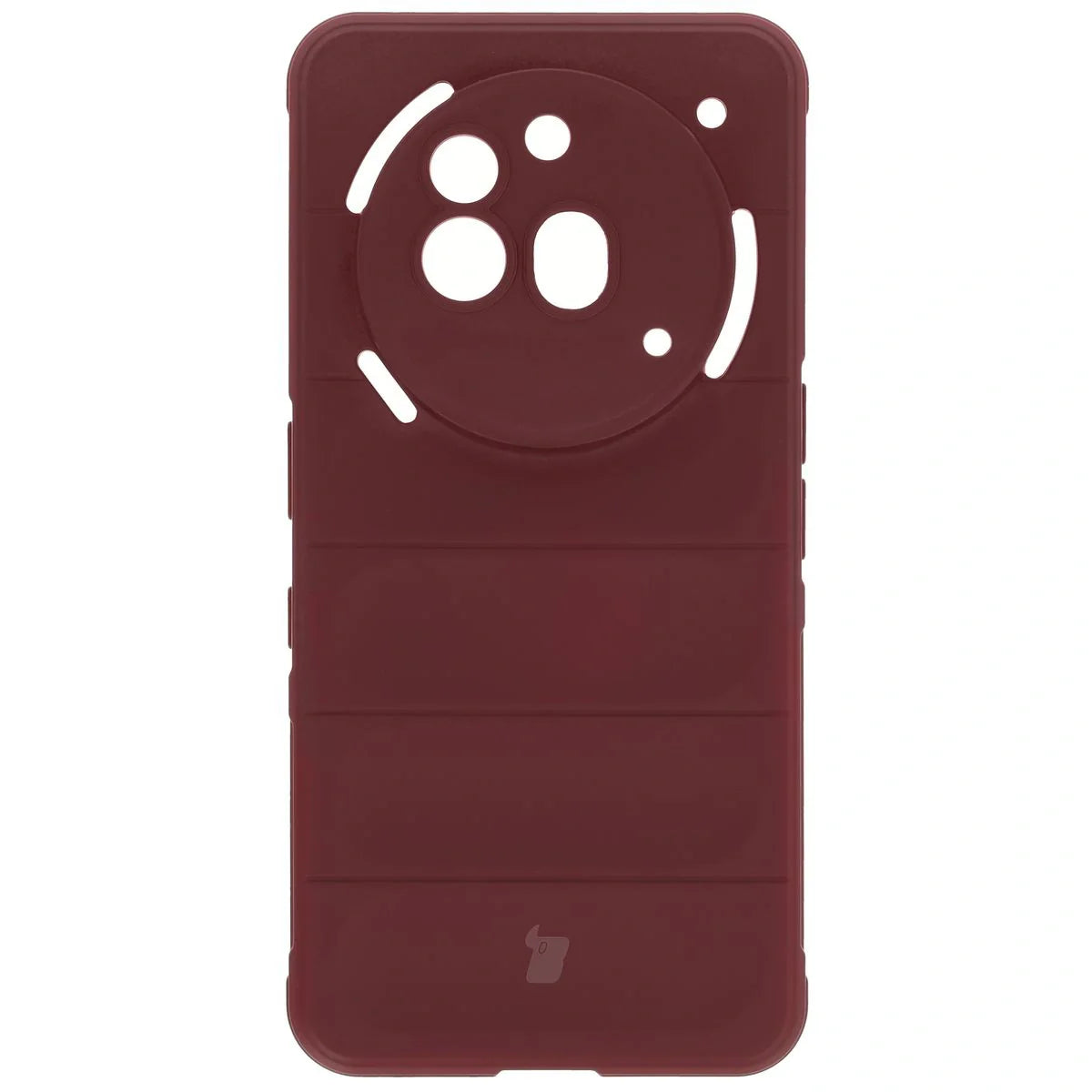 Robuste Handyhülle für Nothing Phone (3a) Pro, Bizon Case Tur, Burgunderrot