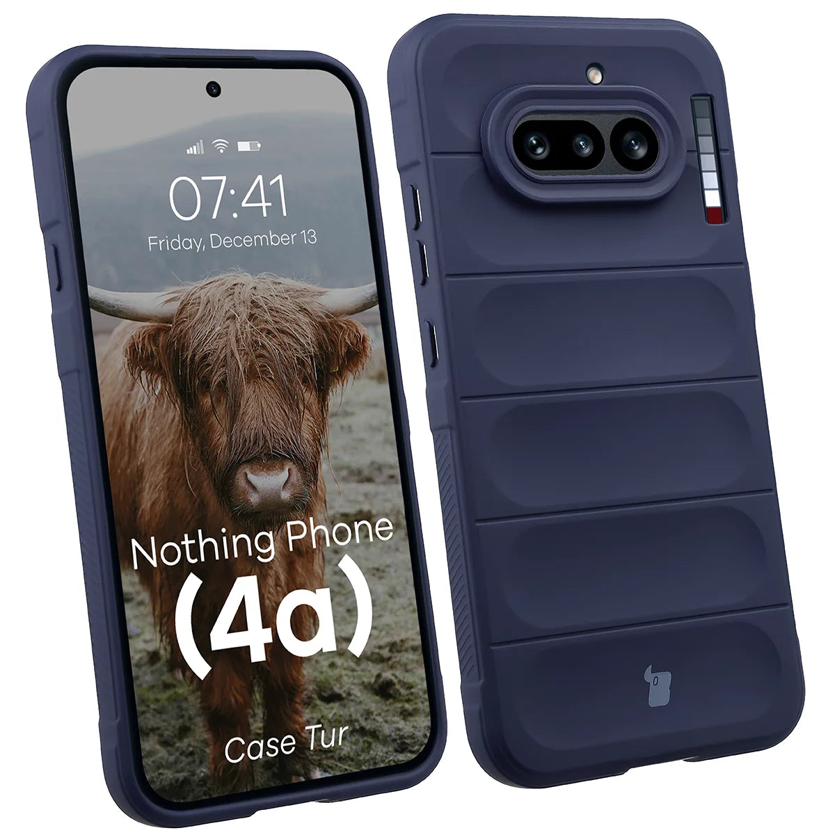 Robuste Handyhülle für Nothing Phone (4a), Bizon Case Tur, Dunkelblau