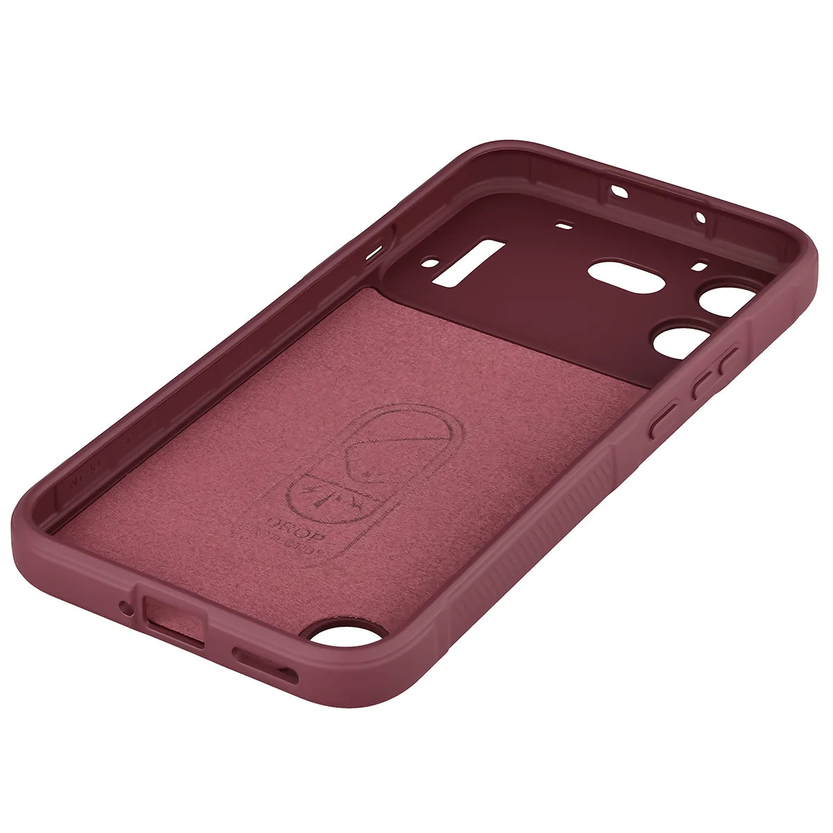 Robuste Handyhülle für Nothing Phone (4b), Bizon Case Tur, Burgunderrot (4/8)