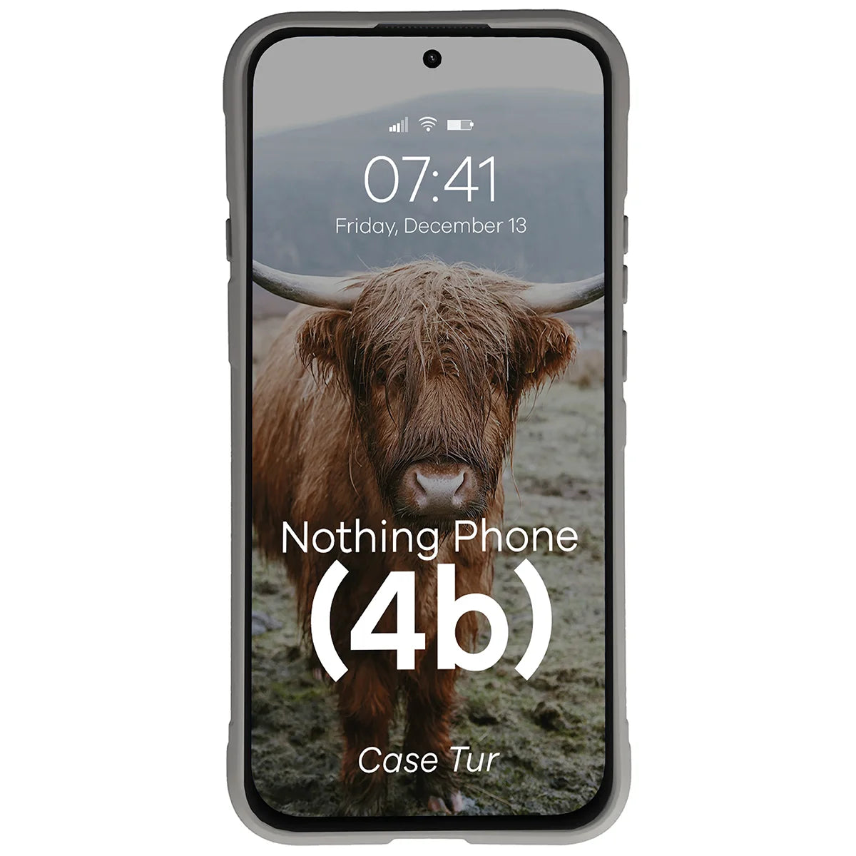 Robuste Handyhülle für Nothing Phone (4b), Bizon Case Tur, Hellgrau (5/8)