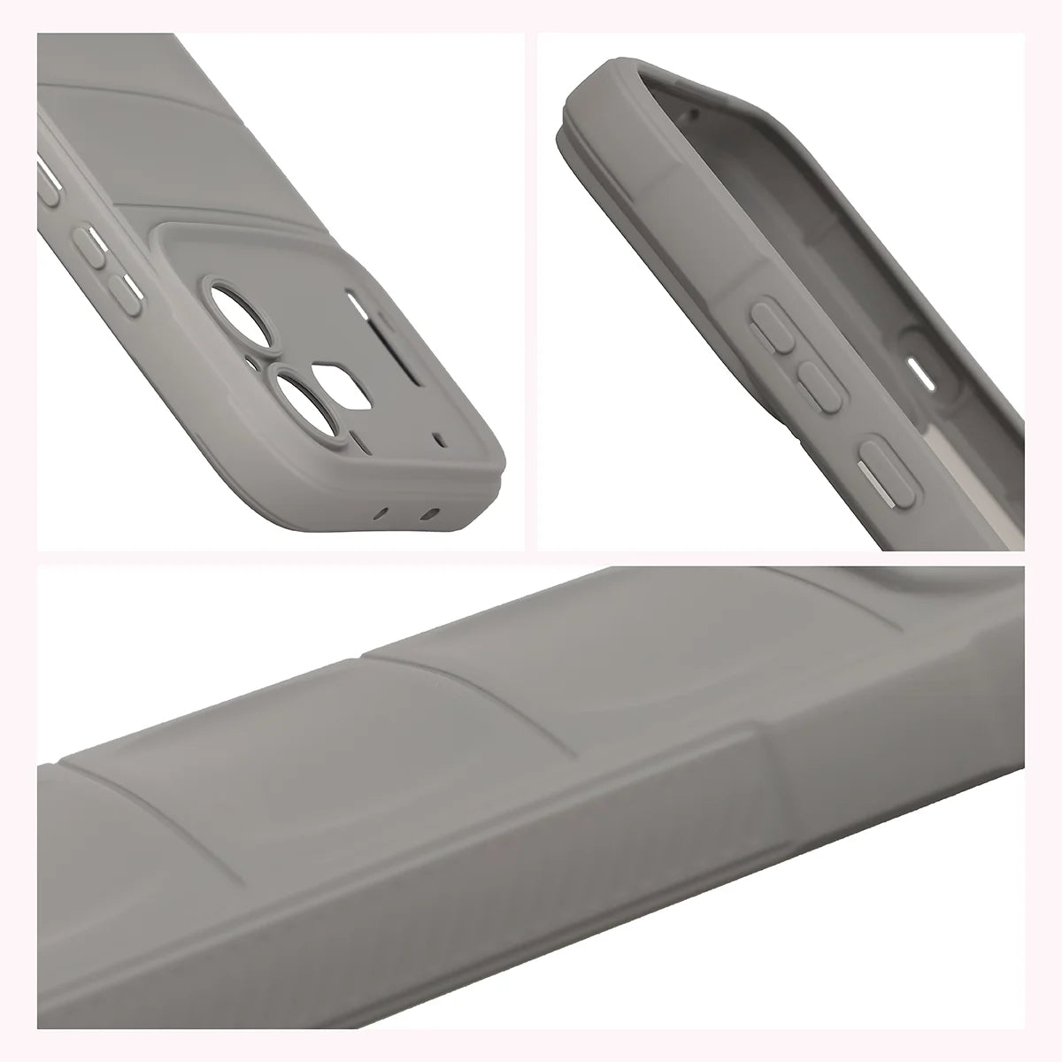 Robuste Handyhülle für Nothing Phone (4b), Bizon Case Tur, Hellgrau (7/8)