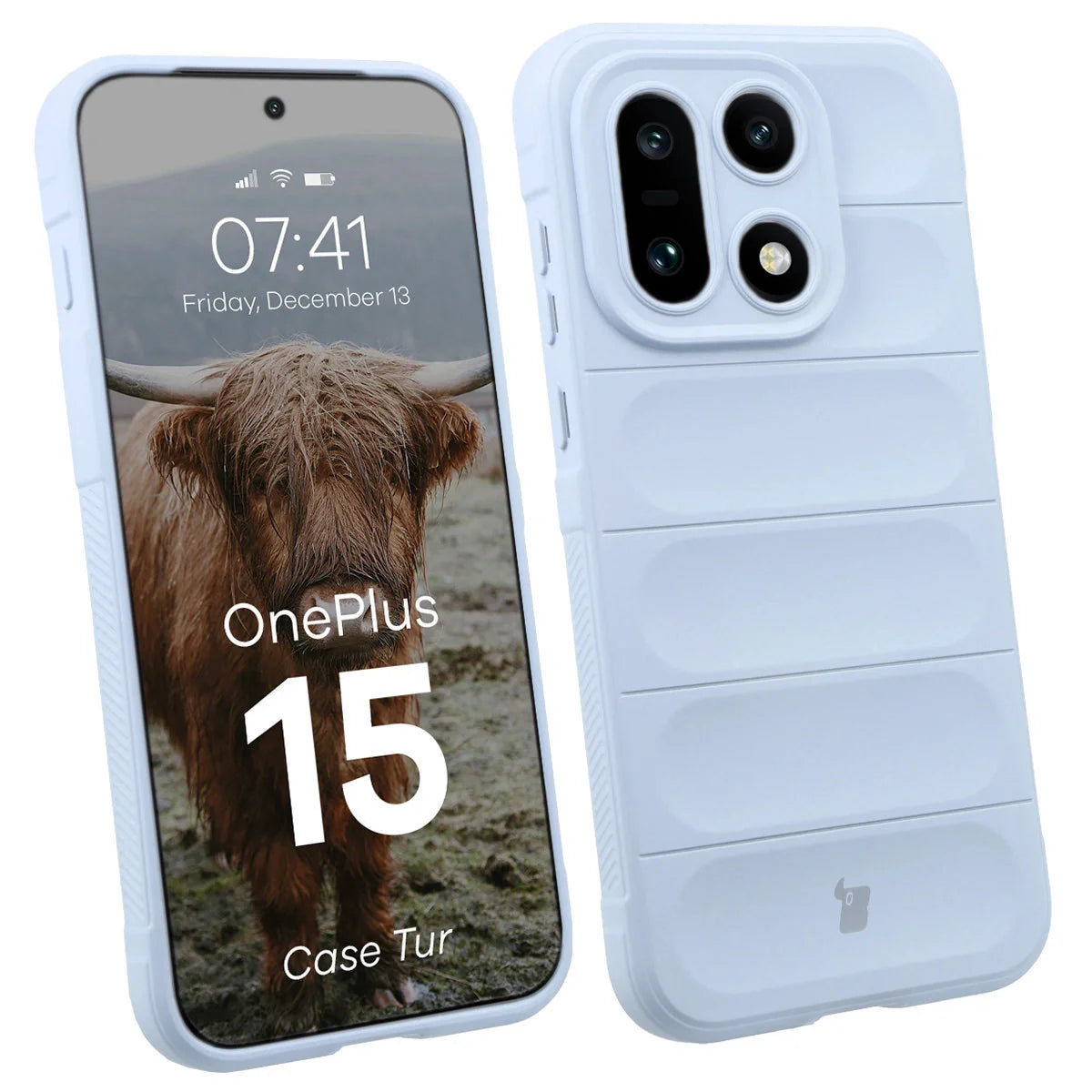 Robuste Handyhülle für OnePlus 15, Bizon Case Tur, Hellblau
