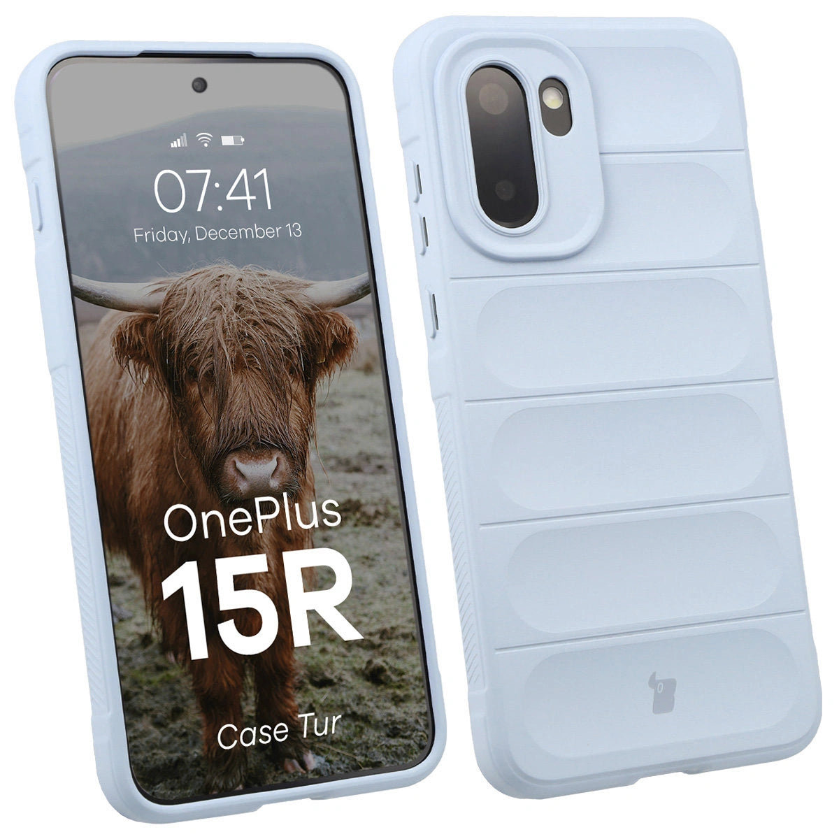 Robuste Handyhülle für OnePlus 15R, Bizon Case Tur, Hellblau